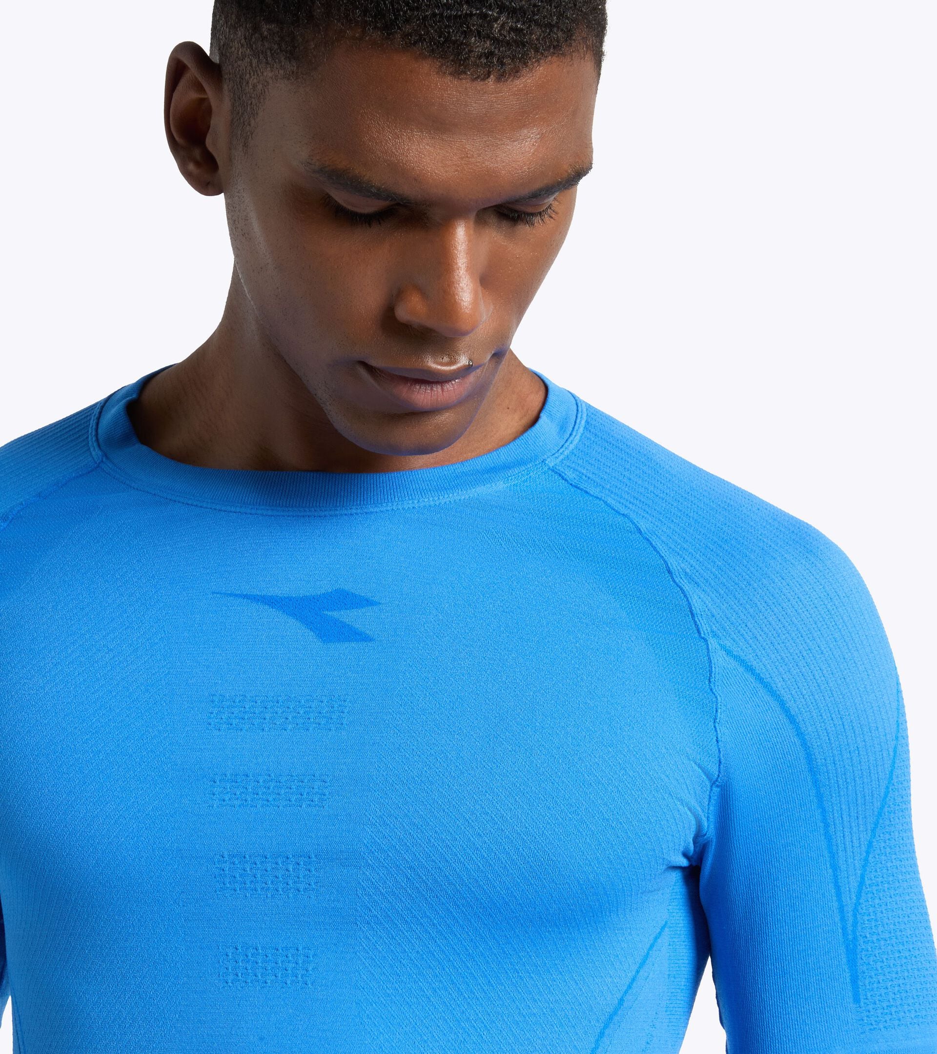 T-shirt technique Made in Italy &agrave; manches longues&sect;Running&sect;Homme STRATOZERO LS T-SHIRT PALAIS BLEU - Diadora