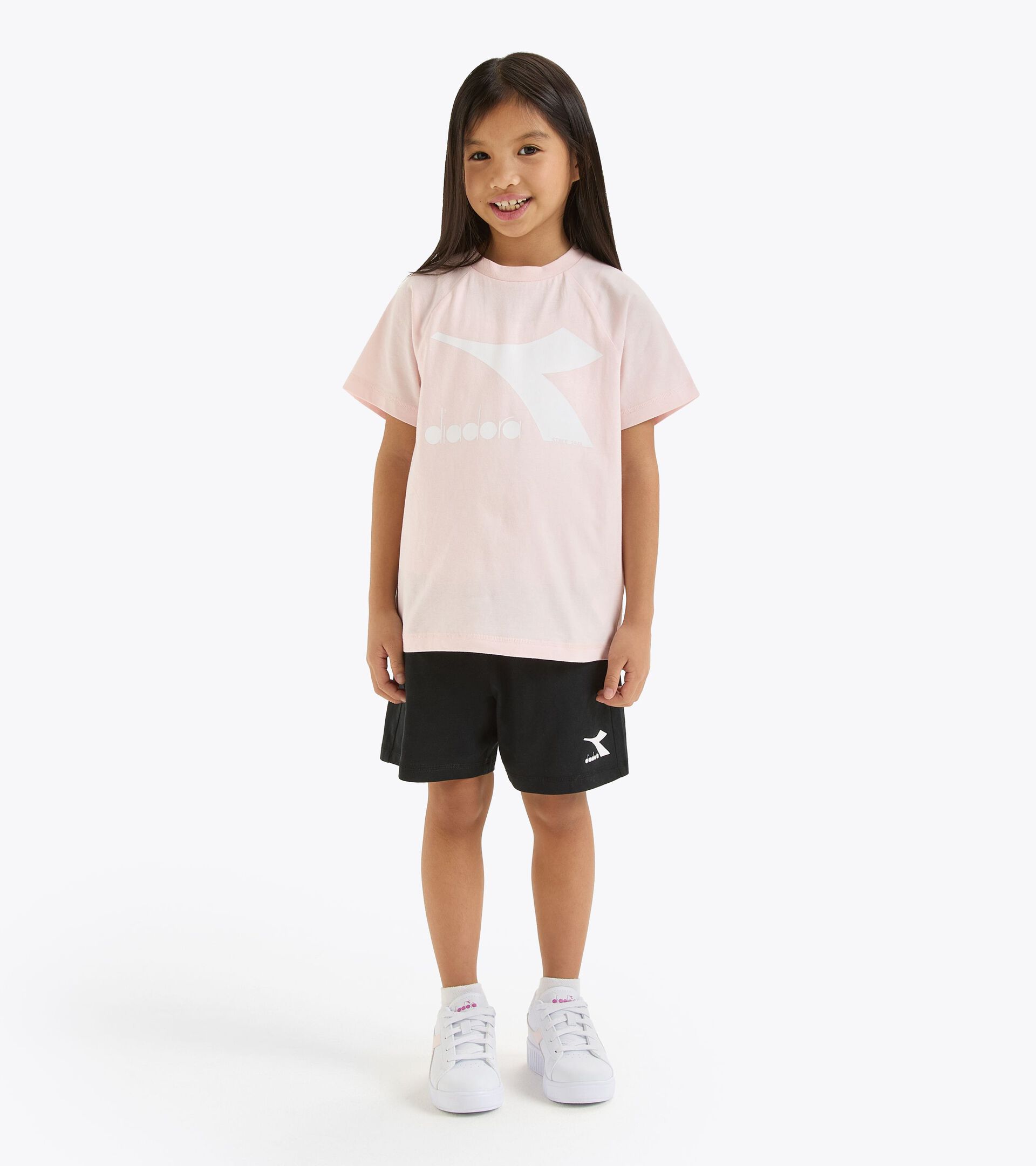 Sports set - T-shirt and shorts - Unisex - Boys and Girls
 JU. SET SS CORE WILD ROSE (50207) - Diadora