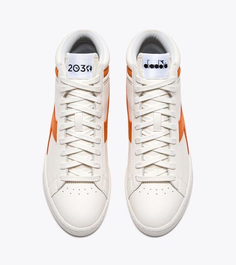 GAME L HIGH 2030, SUPER WHITE /GOLDEN POPPY 2030 sports shoes - All-Gender GAME L HIGH 2030 SUPER WHITE /GOLDEN POPPY - Diadora