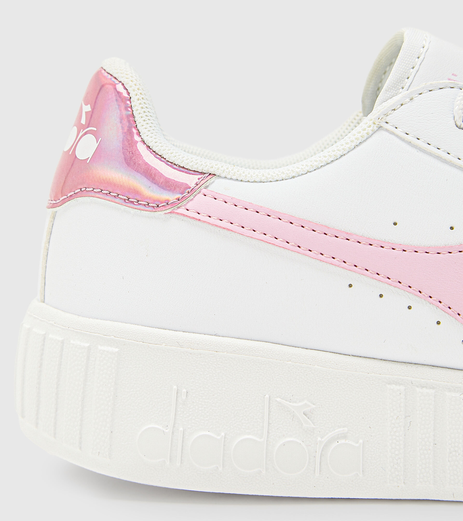 Sports shoes - Youth 8-16 years GAME STEP GS WHITE/METALIZED PINK - Diadora