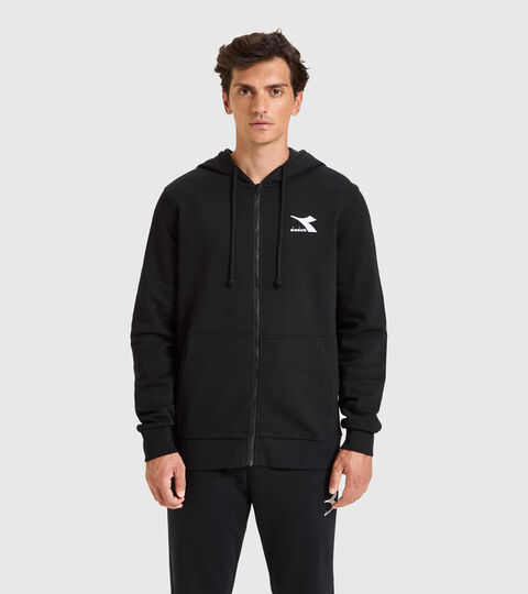 Sweat-shirt à capuche - Homme HOODIE FZ CORE NOIR - Diadora