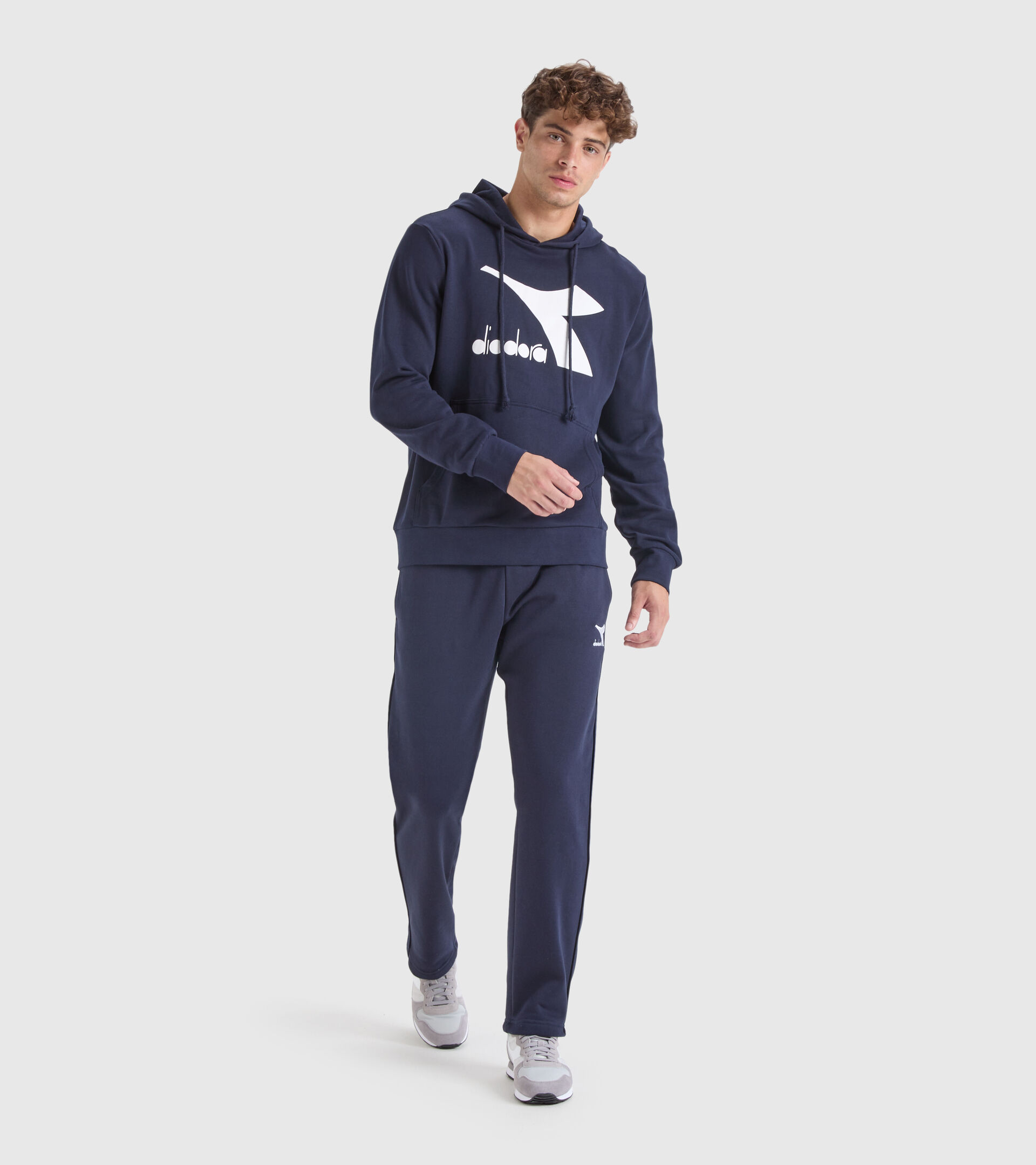 Felpa sportiva con cappuccio - Uomo HOODIE CHROMIA BLU CLASSICO - Diadora