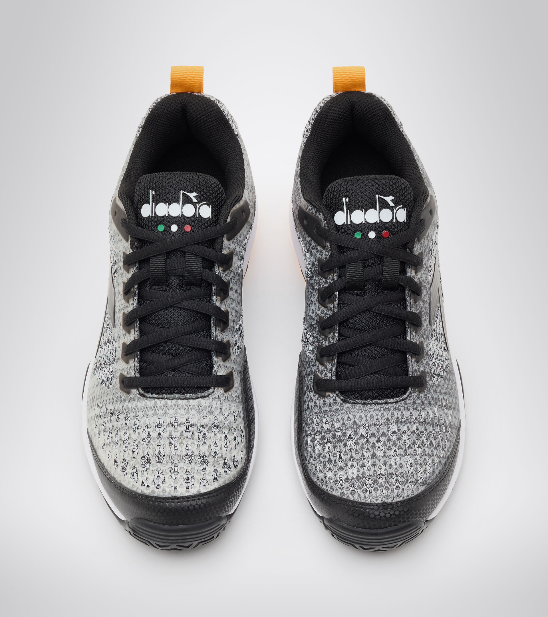 Clay court tennis shoe - Men S.SHOT 2 CLAY STEEL GRAY/BLACK/WHITE - Diadora