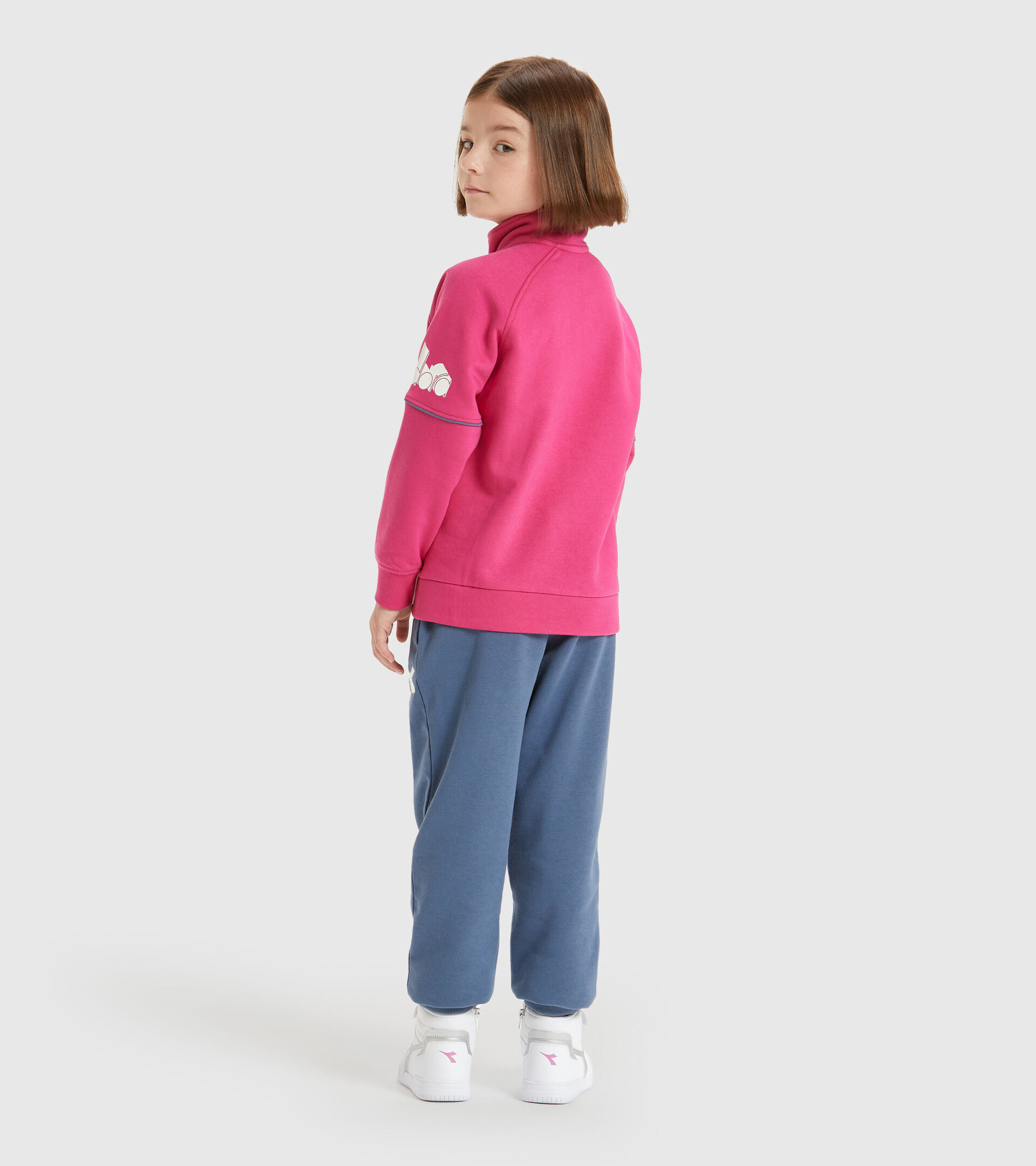 Tracksuit - Kids JU. FZ TRACKSUIT CUBIC MAGENTA - Diadora