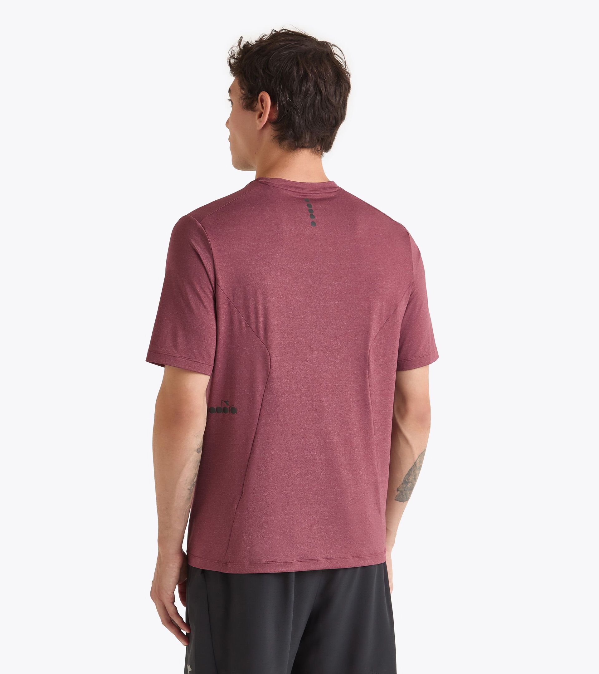 Camiseta técnica de running§Hombre SS T-SHIRT TECH RUN CREW ROJO BANDERA - Diadora