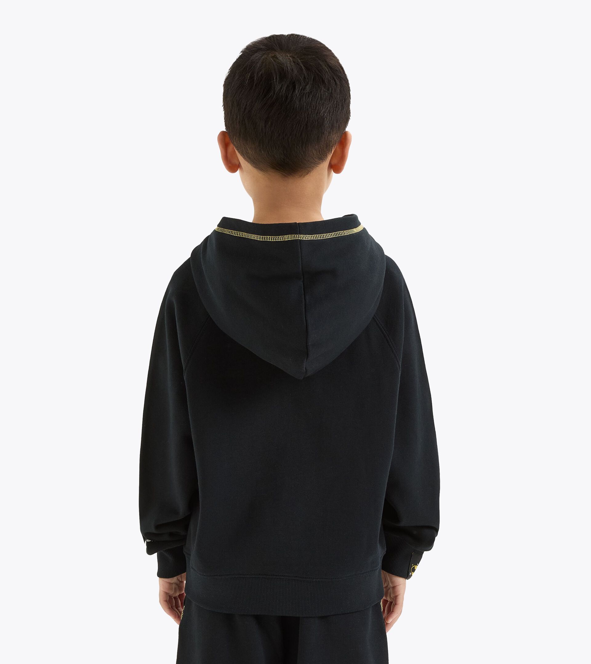 Sudadera con capucha superhéroes - Niños y niñas JU.HOODIE SUPERHEROES NEGRO - Diadora