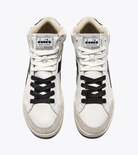 PRESTIGE HIGH USED, WEISS/SCHWARZ Sneaker Heritage aus Leder - Für alle Geschlechter PRESTIGE HIGH USED WEISS/SCHWARZ - Diadora