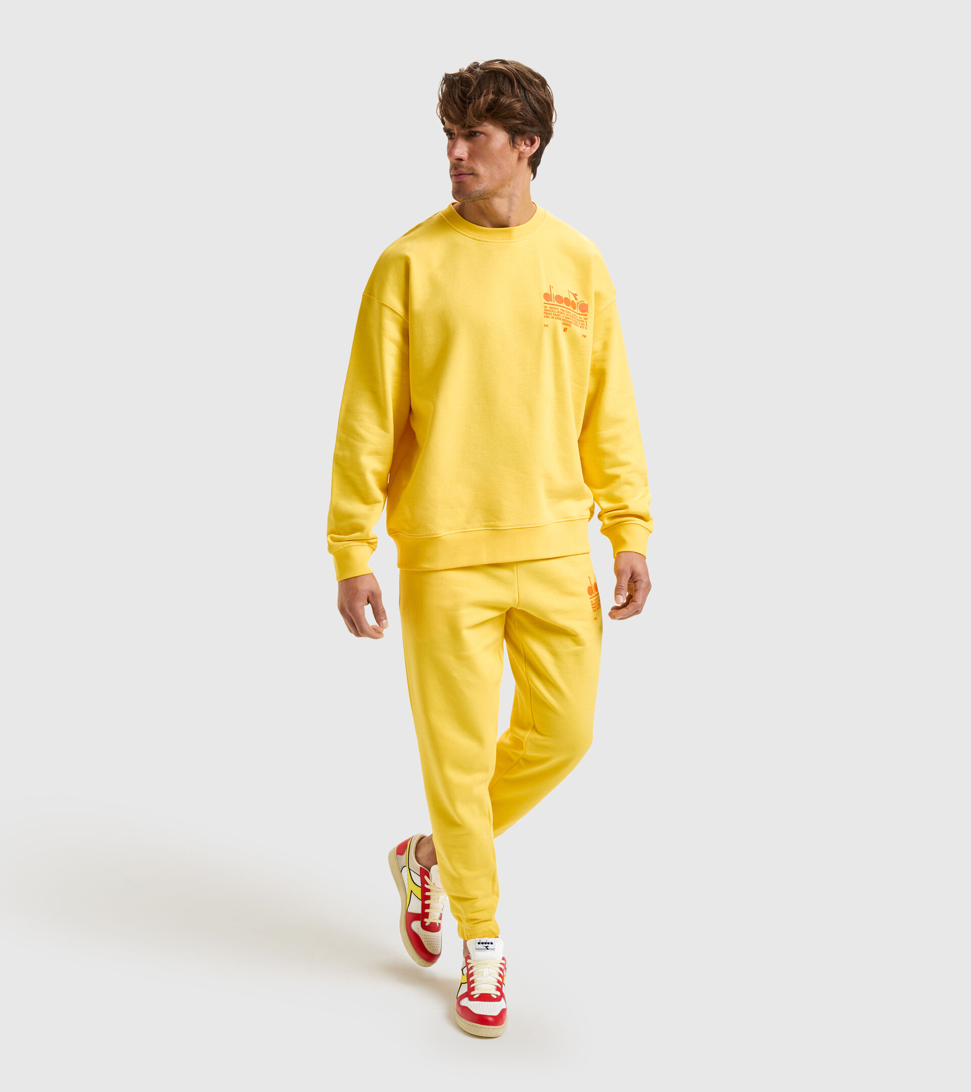 Cotton joggers - Unisex PANT MANIFESTO YELLOW LENS - Diadora