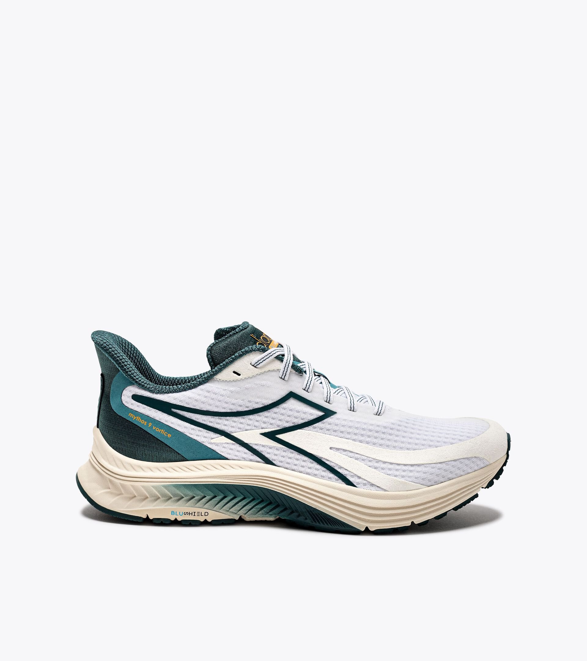 Scarpa da running - Cushioning e protezione - Uomo MYTHOS BLUSHIELD 9 VORTICE BCO/BLU COSTA/BCO SOSPIRO - Diadora