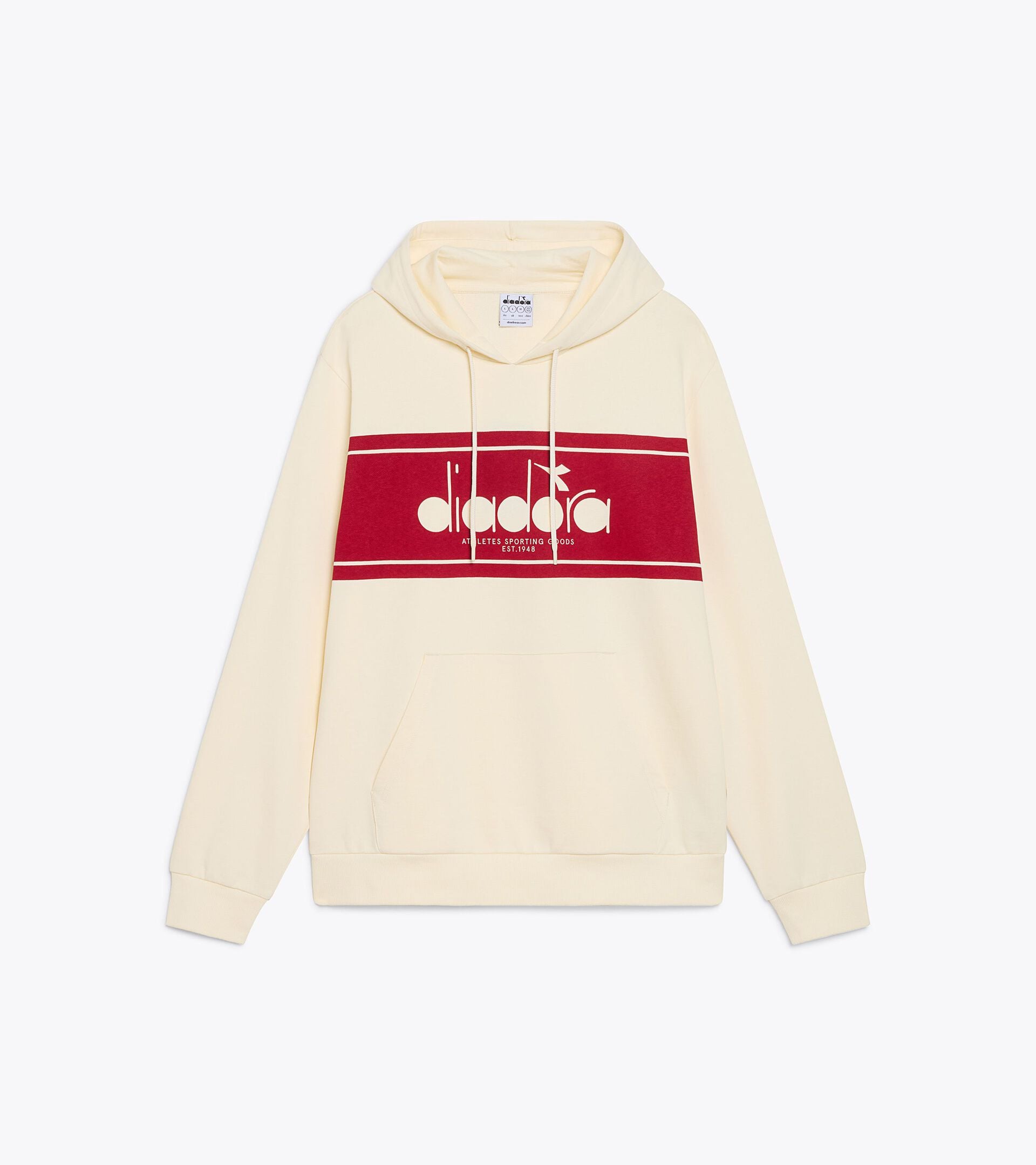Hoodie - Regular fit - Men&rsquo;s LOGO HOODIE (FT) WHISPER WHITE - Diadora