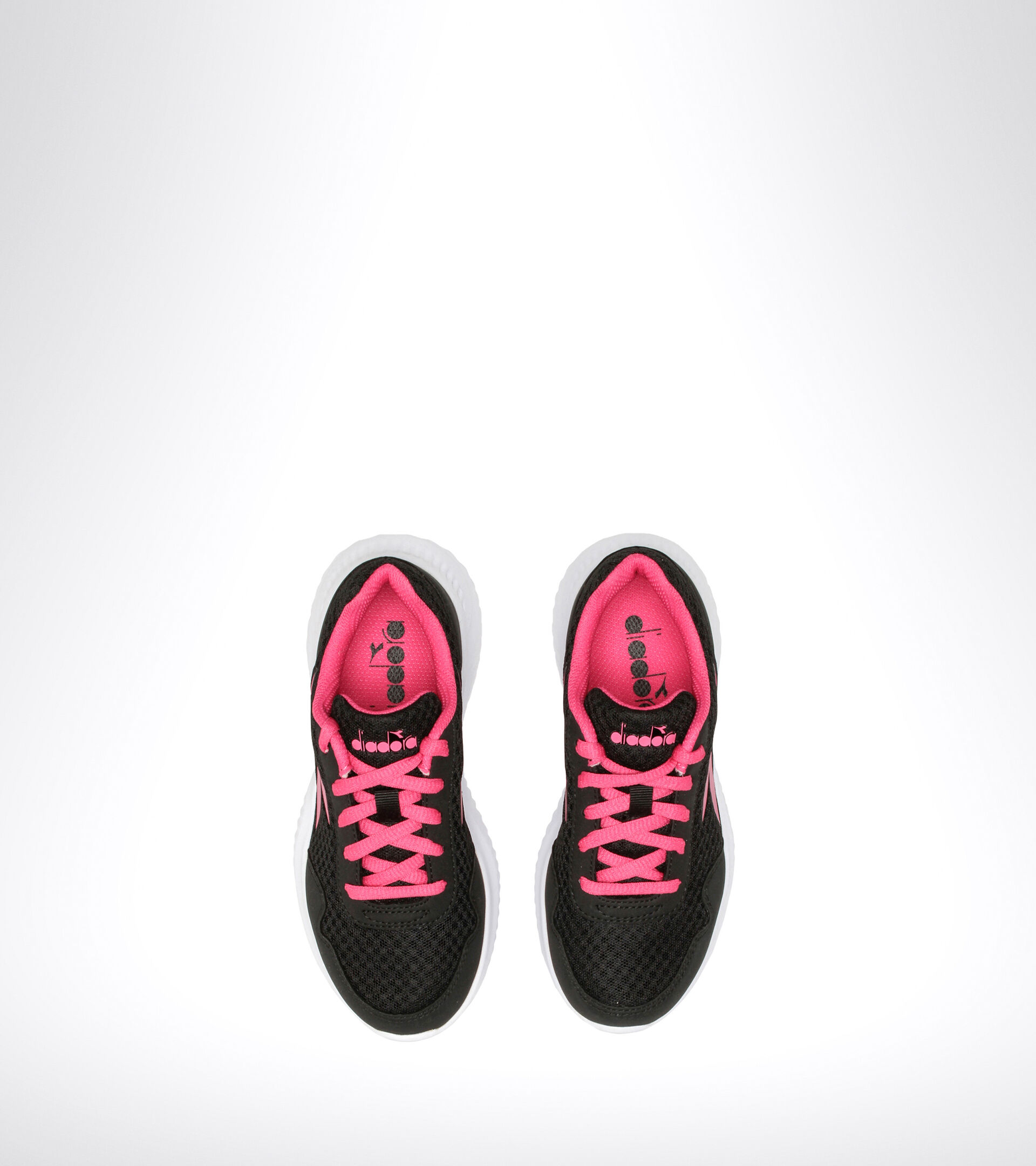 Running shoe - Unisex kids ROBIN 2 JR BLACK/MAGENTA - Diadora