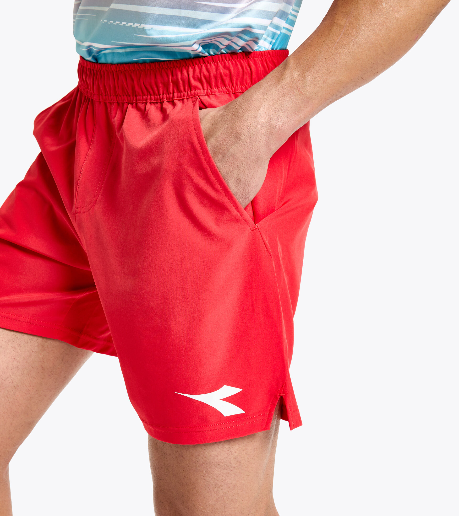 Training Bermuda shorts - Men BERMUDA ICON FER.RED ITALY - Diadora
