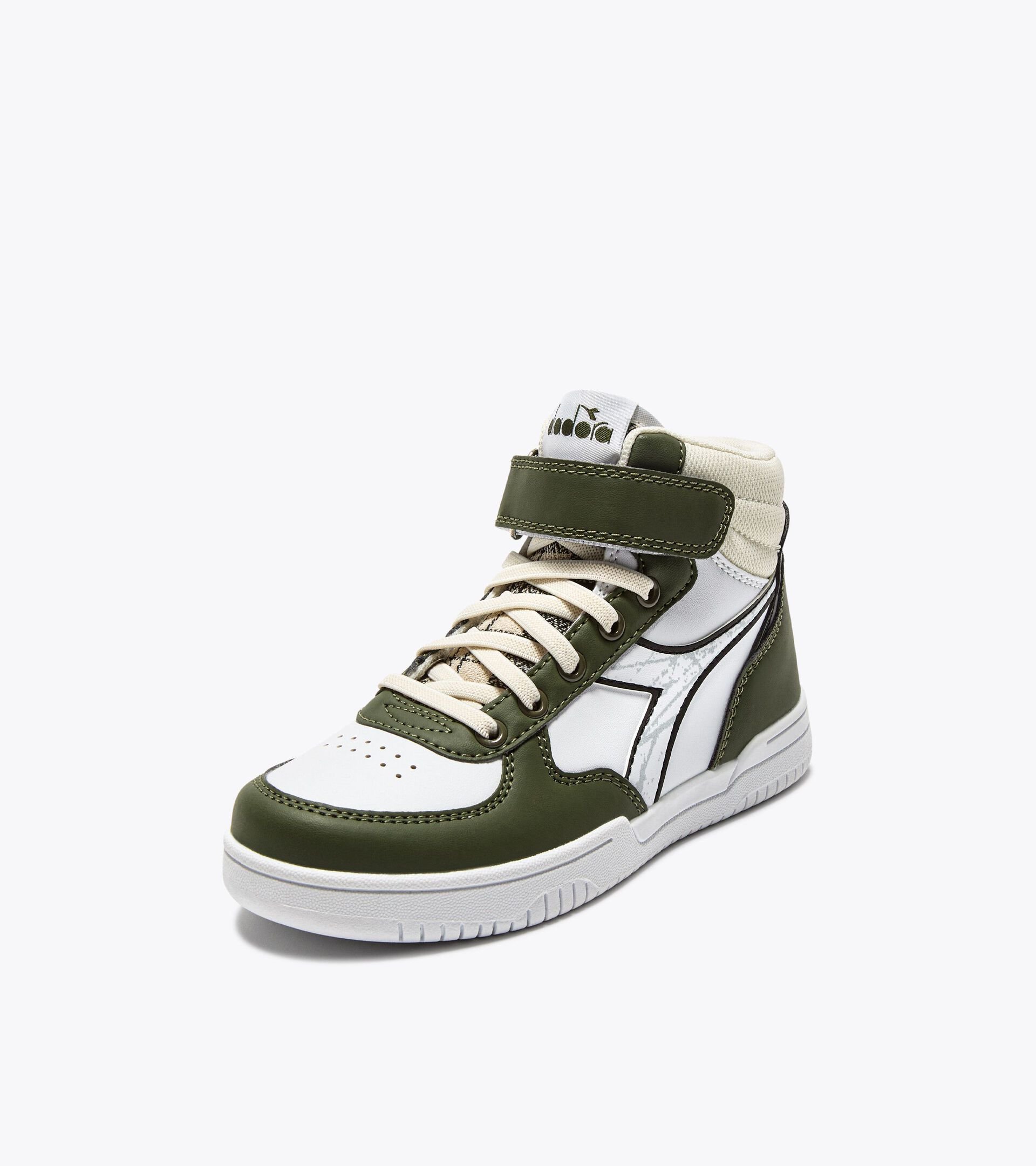 Sports shoes - Kids 4-8 years RAPTOR MID TARTAN PS GREEN RIFLE - Diadora