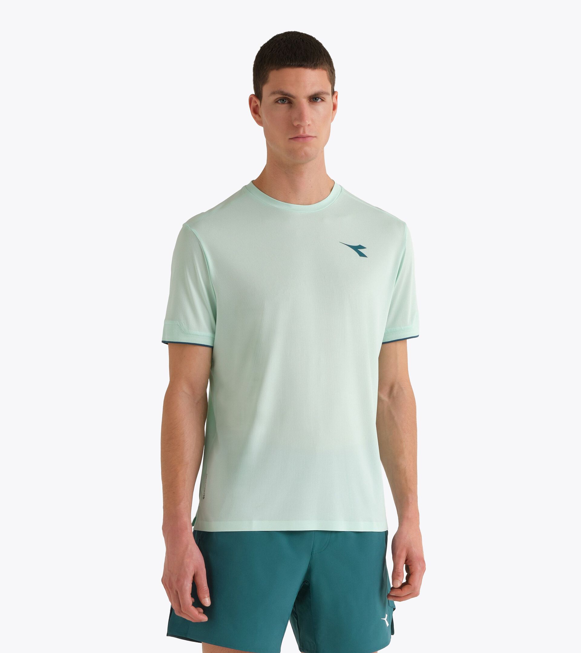 T-shirt with FIBRAZERO Technology - Competition - Men&rsquo;s
 SS T-SHIRT MATCH FIBRAZERO BAY GREEN - Diadora