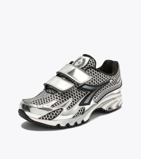 Sneakers de sport style ann&eacute;es 2000 - Pour tous les genres MYTHOS PROPULSION 280 STRAP ARGENTO DD/NERO - Diadora