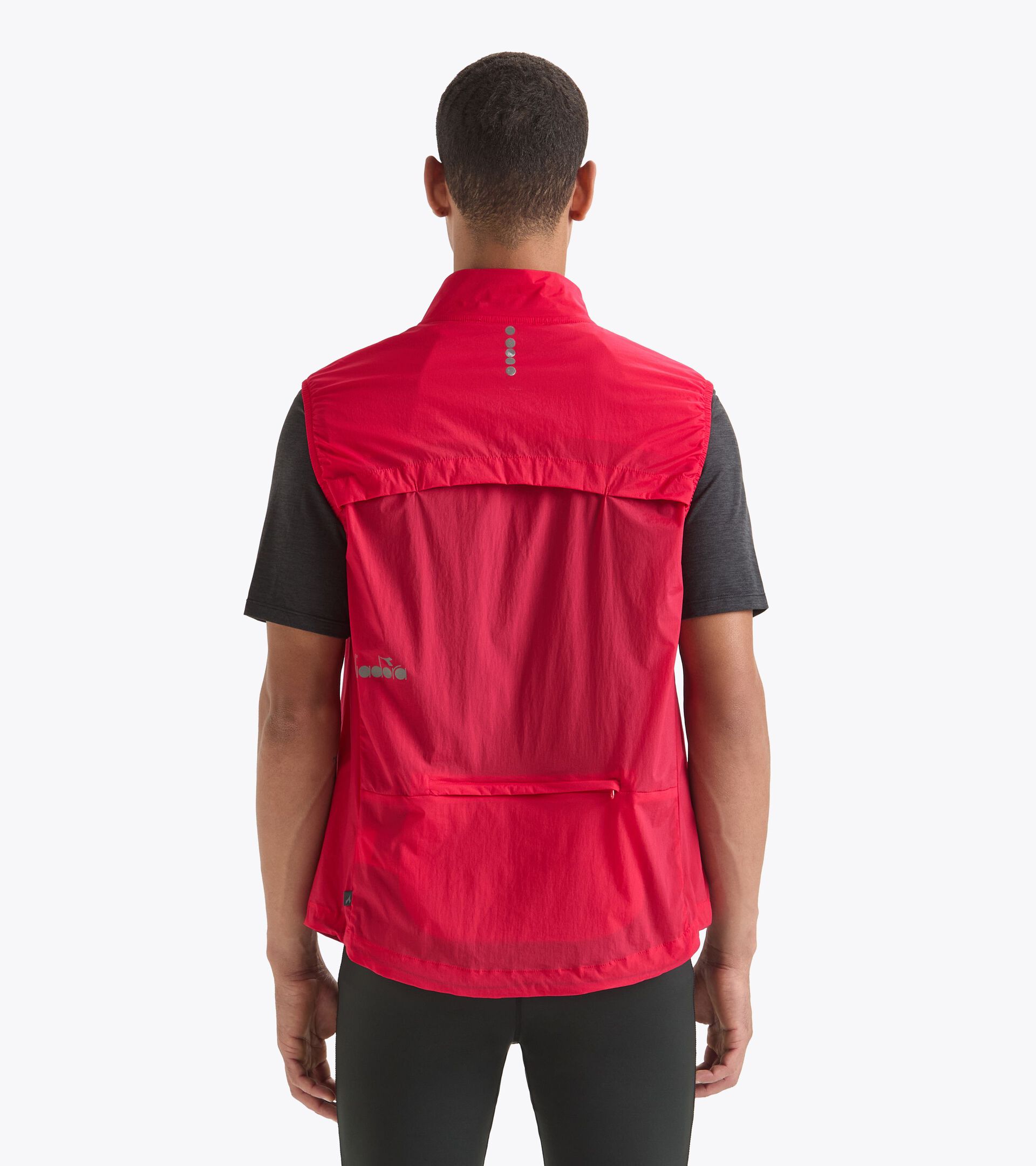 Winddichte Laufweste, packable - Herren
 PACKABLE VEST TOREADOR ROT - Diadora