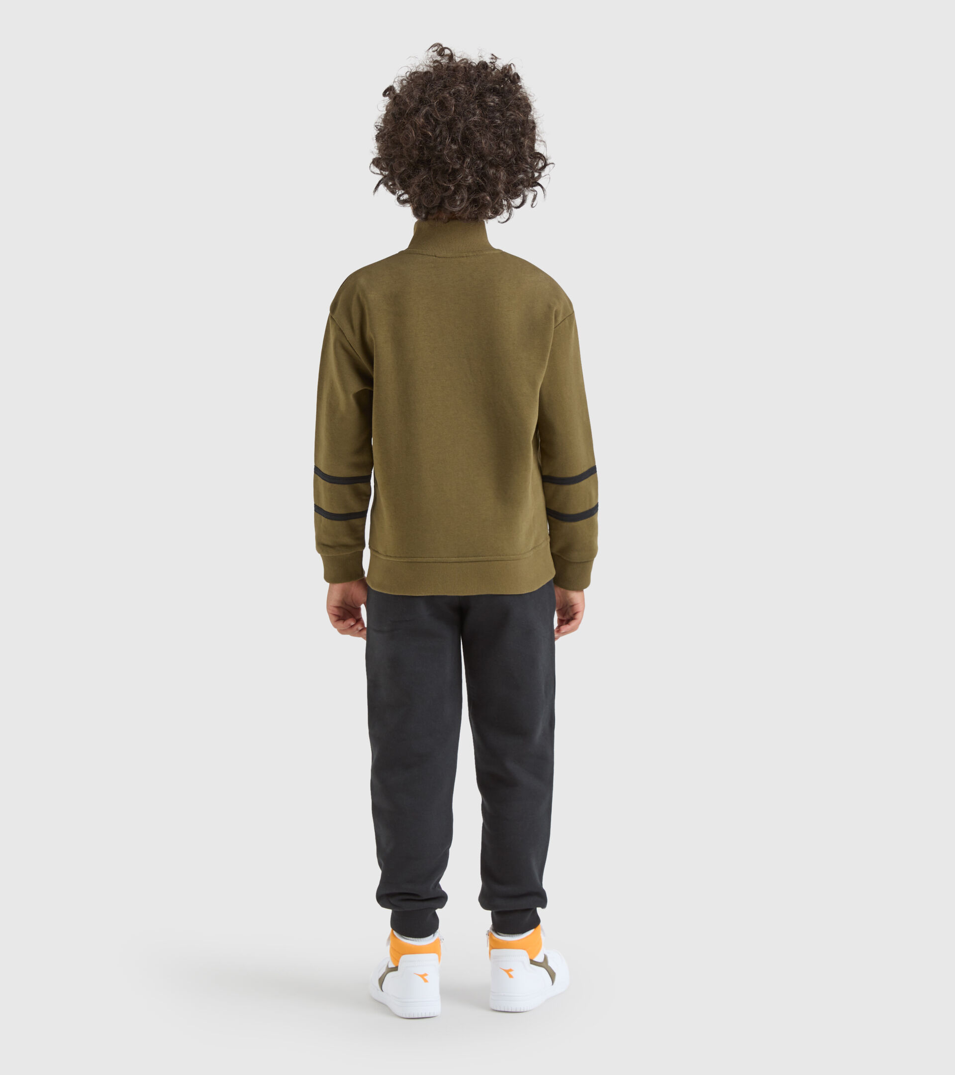 Survêtement de sport - Enfant JU.TRACKSUIT FZ CHROMIA OLIVE MILITAIRE - Diadora