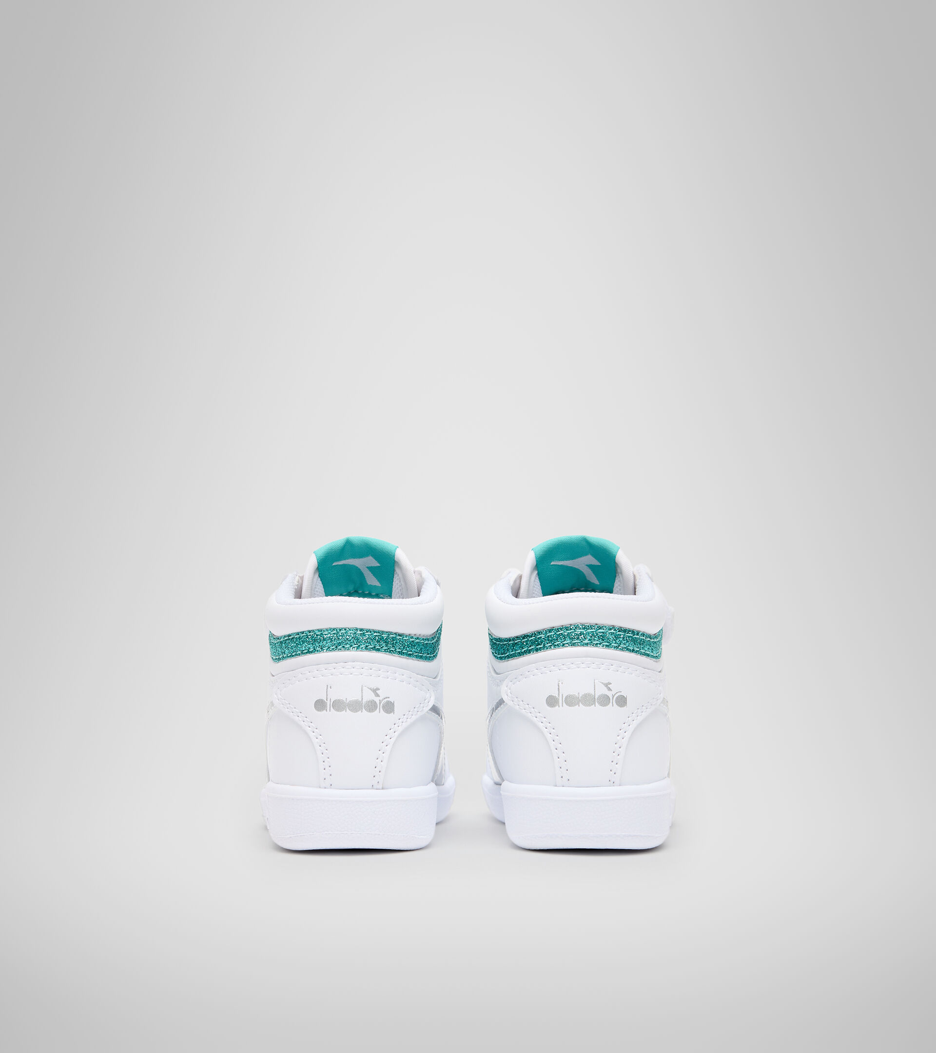 Sports shoes - Toddlers 1-4 years GAME P HIGH GIRL TD WHITE/BLUE TURQUOISE - Diadora