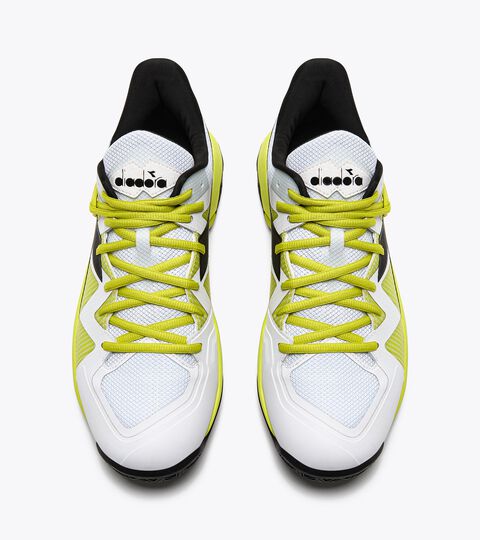 B.ICON 2 CLAY, WHITE/BLACK/EVENING PRIMROSE Tennis shoes for clay courts - Women B.ICON 2 CLAY WHITE/BLACK/EVENING PRIMROSE - Diadora