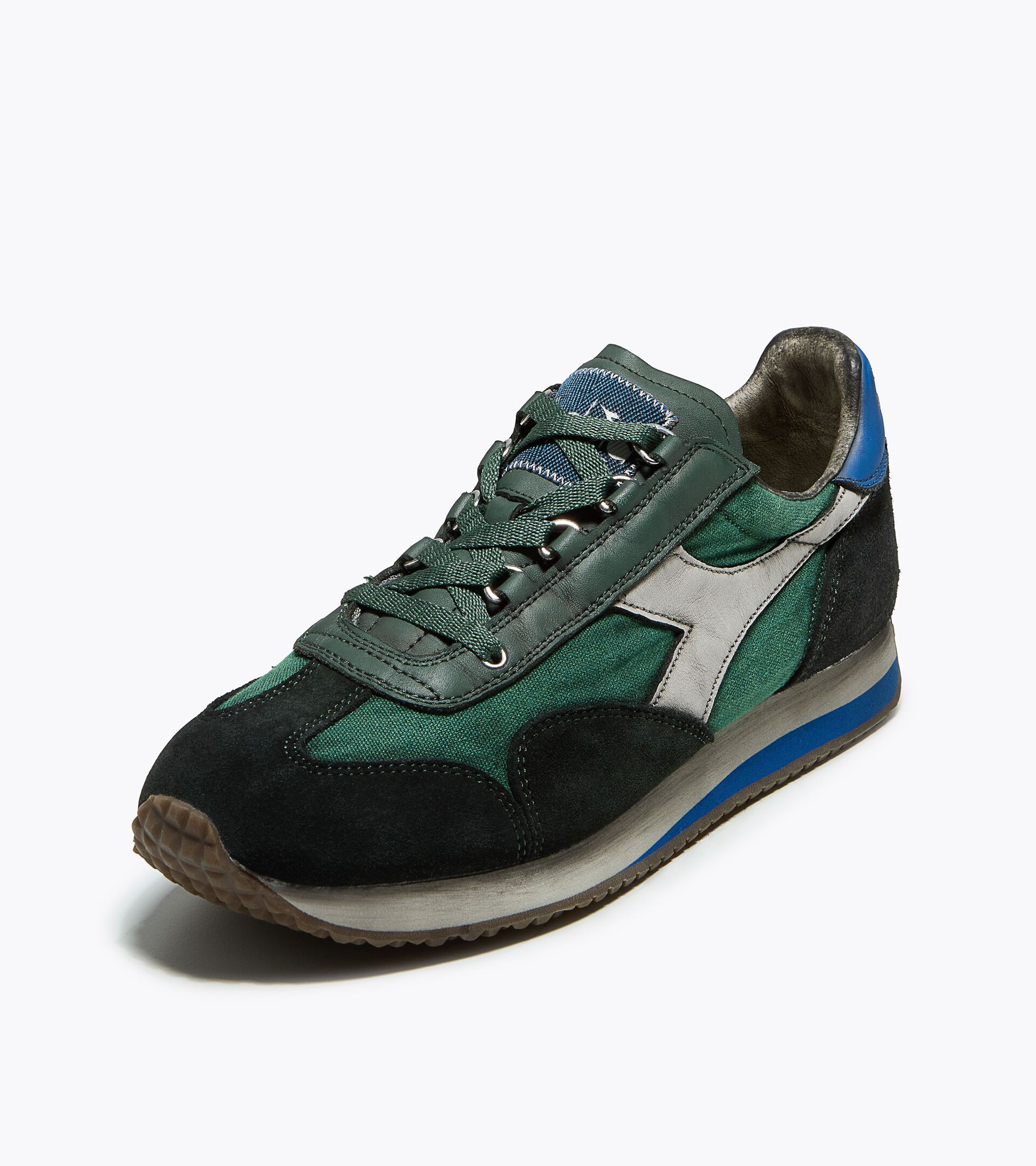Low-profile Heritage sneaker - All-gender EQUIPE DIRTY SW EVO BOSPHORUS GREEN - Diadora