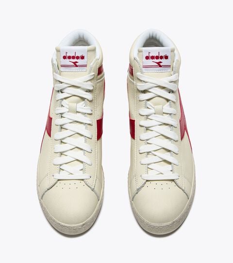 GAME L HIGH WAXED, BLANC/ORANGE.COM Chaussures de sportswear - Genre neutre GAME L HIGH WAXED BLANC/ORANGE.COM - Diadora