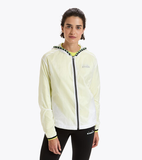 Running windbreaker - Women L. MULTILAYER JACKET BE ONE OPTICAL WHITE - Diadora