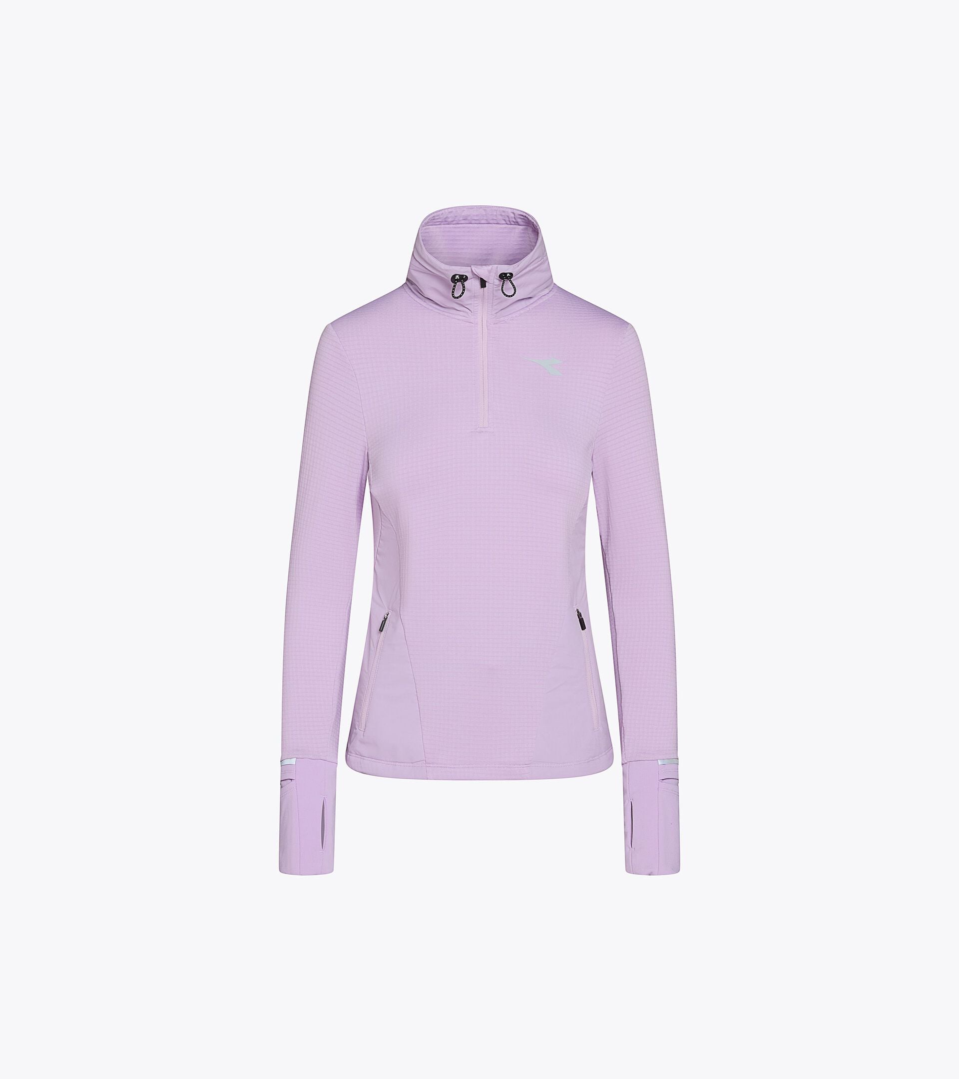 Thermoregulating Fleece with FIBRAZERO Yarns - Running Winter Protection - Women&rsquo;s L. WARM UP WINTER FIBRAZERO VIOLET ORCHID - Diadora