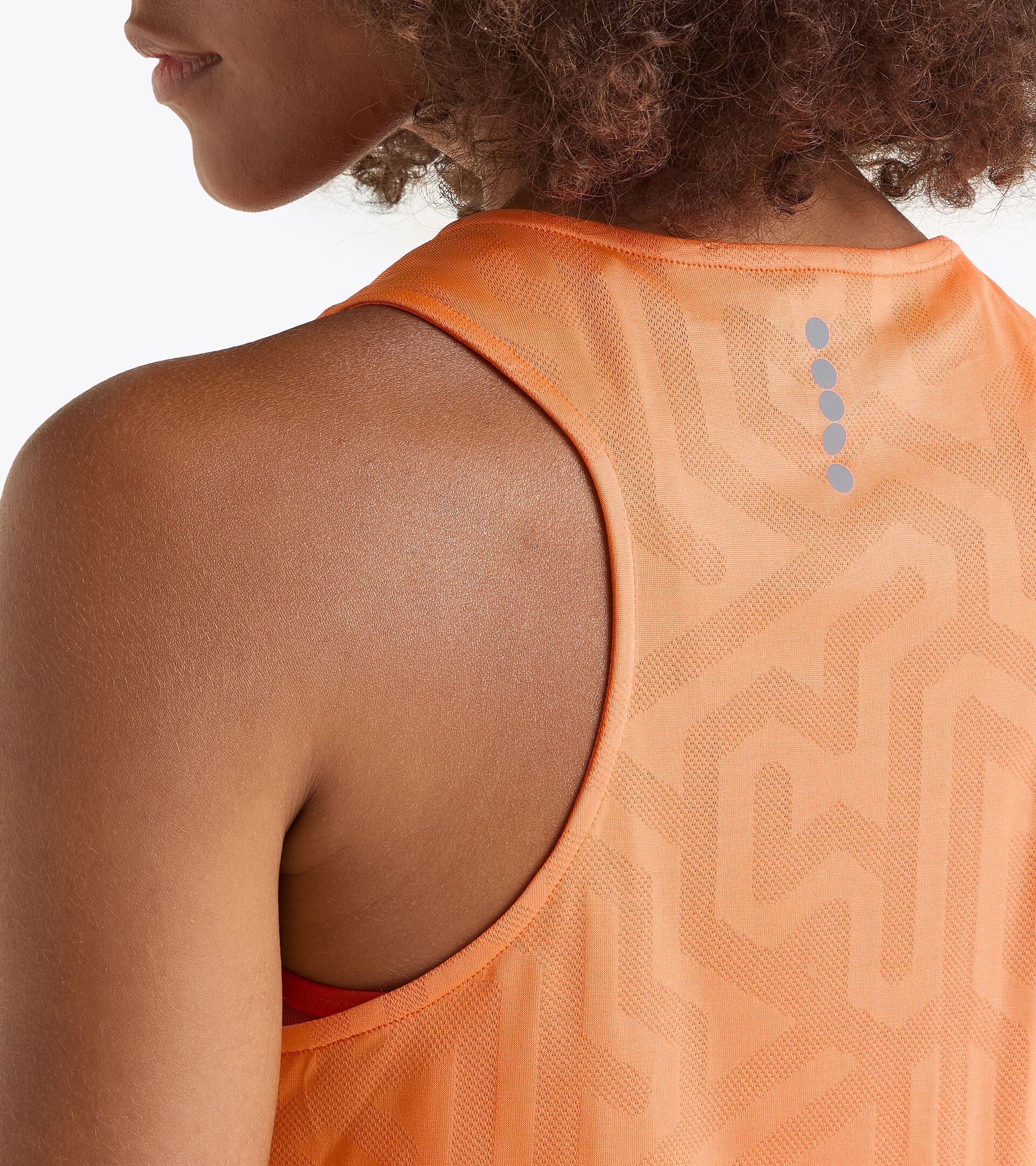 Débardeur de running - Tissu léger Coolcore - Femme L. SUPER LIGHT TANK NECTARINE - Diadora