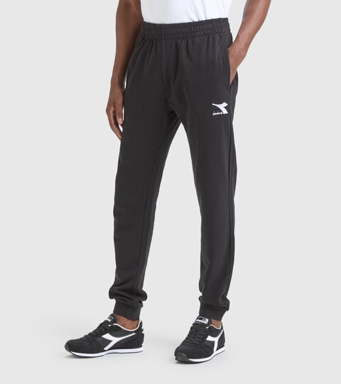 Cotton terrycloth sports trousers - Men PANT CUFF CORE BLACK - Diadora