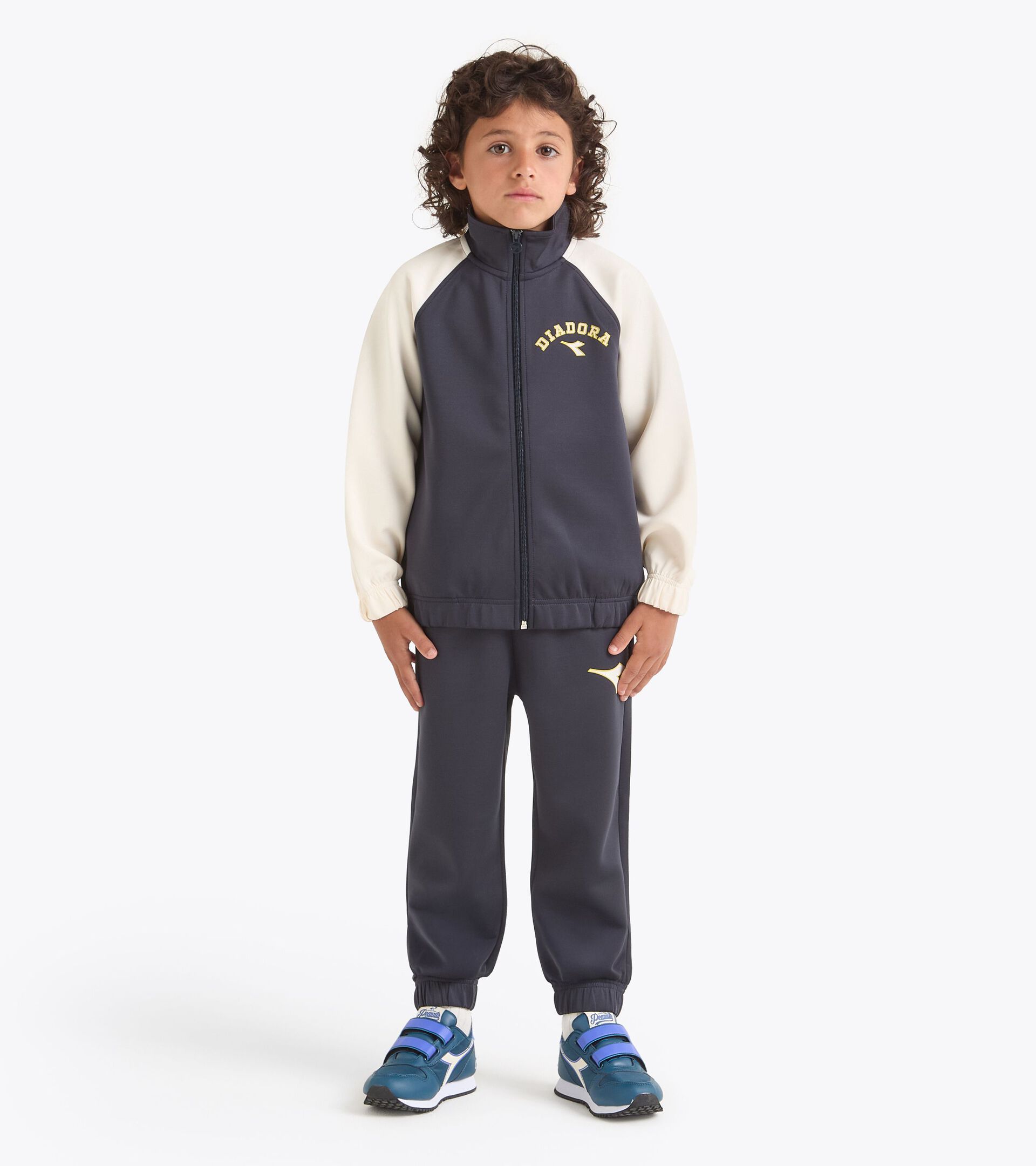 Chándal deportivo Peanuts de estilo universitario - Niños y niñas 
 JU. TRACKSUIT FZ PEANUTS AZUL NOCHE - Diadora