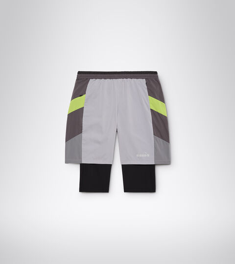 POWER SHORTS BE ONE, GRIS ALEACION Shorts para correr - Hombrer POWER SHORTS BE ONE GRIS ALEACION - Diadora