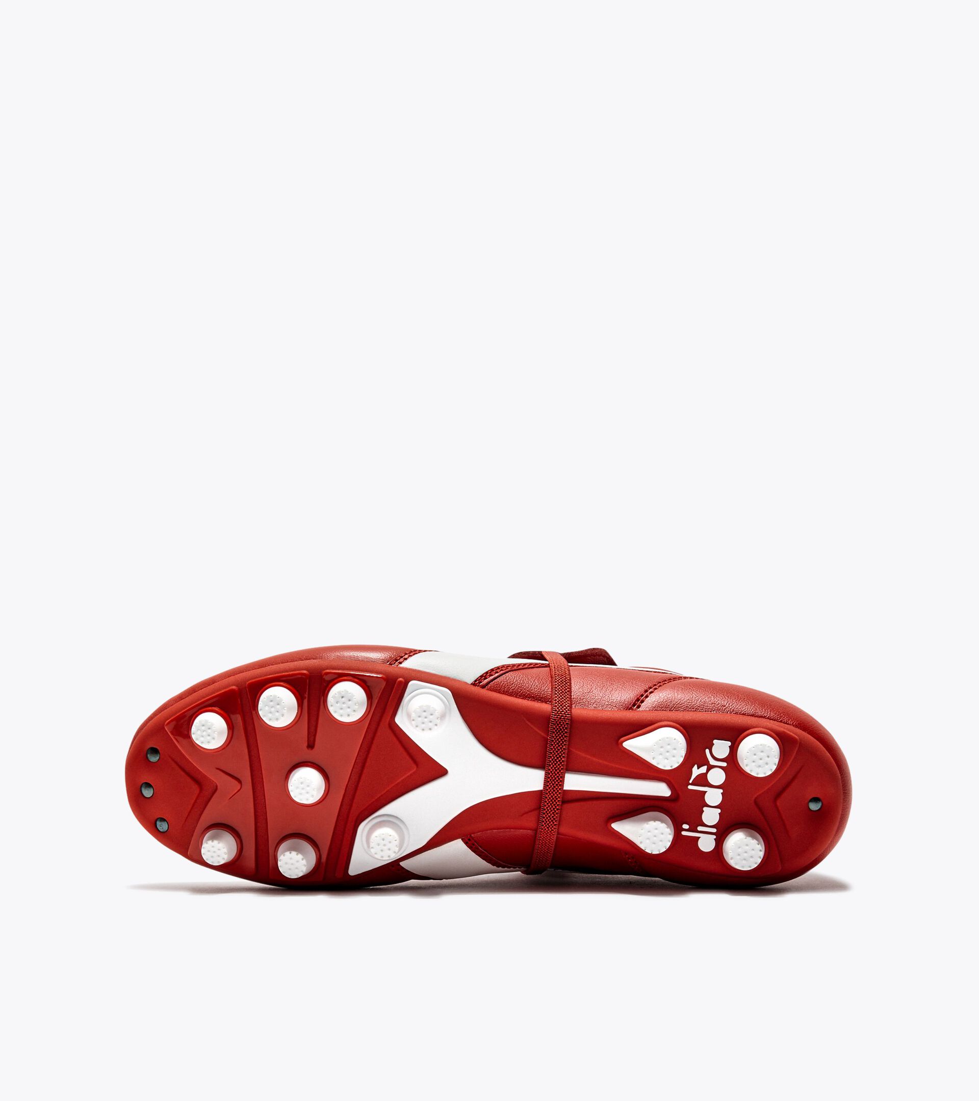 Calcio boots for firm ground - Men's BRASIL LT T MDPU MILANO RED/WHITE - Diadora