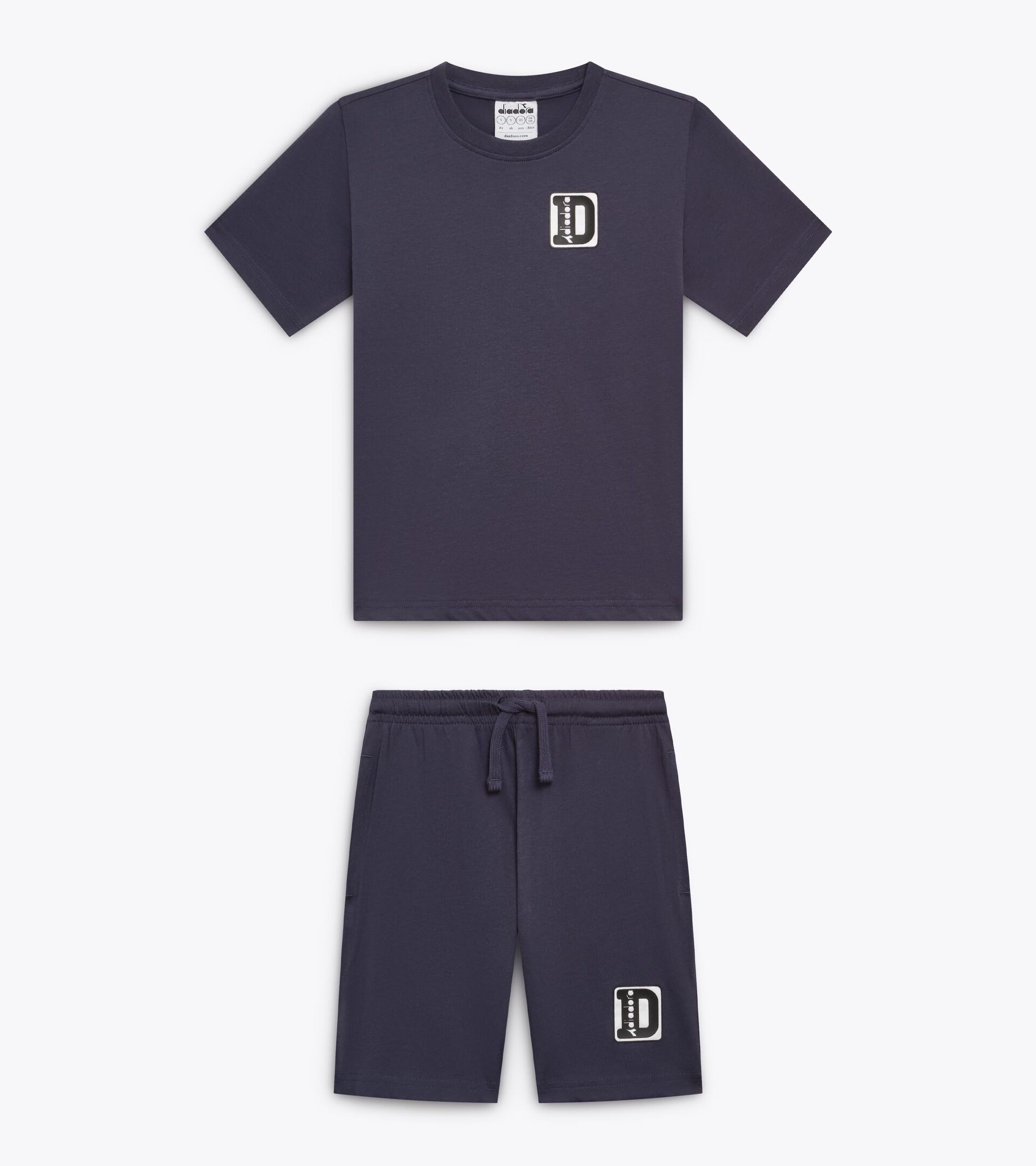 Conjunto deportivo - Camiseta y pantal&oacute;n corto - Ni&ntilde;o
 JB. SET ESS. SPORTS II SS AZUL NOCHE - Diadora