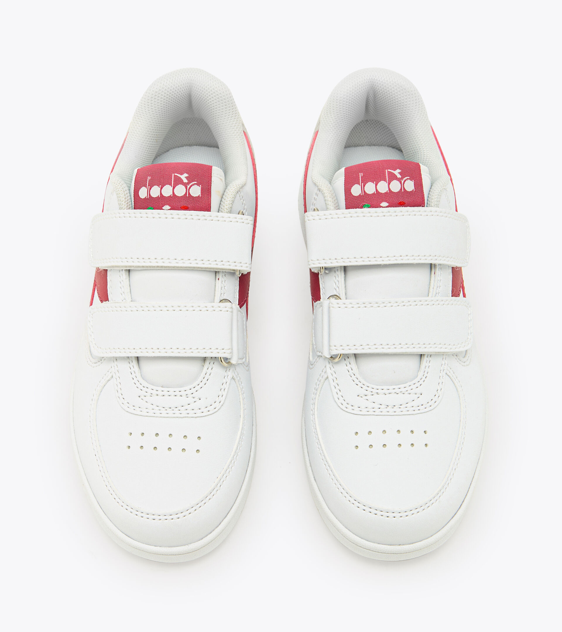 Sports shoes - Kids 4-8 years RAPTOR LOW PS WHITE/PERSIAN RED - Diadora