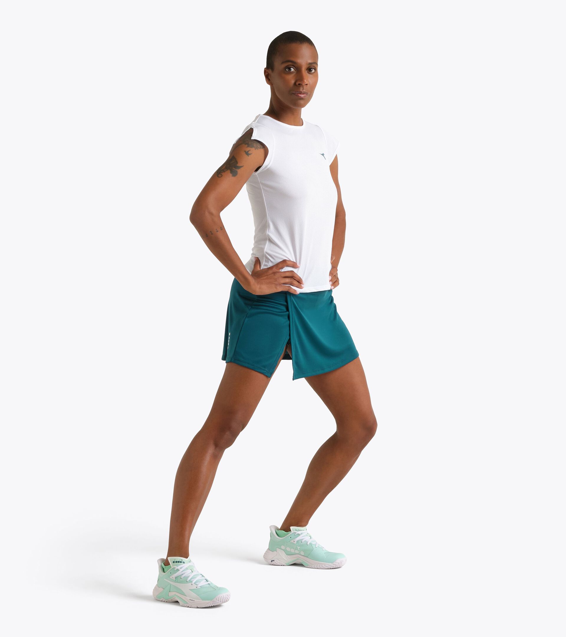 Falda de tenis - Mujer L. SKIRT COURT SOMBREADO PICEA - Diadora