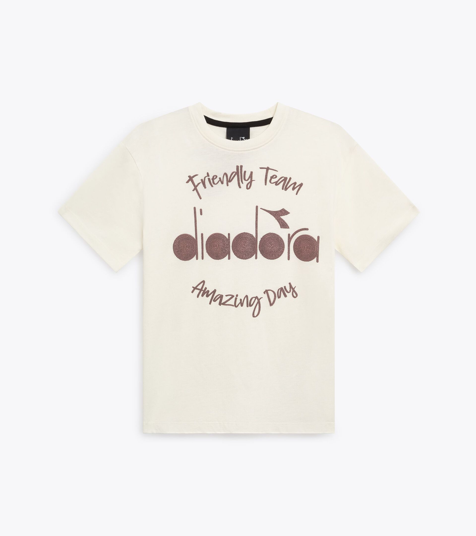 T-shirt &agrave; manches courtes - Ado gar&ccedil;on JB. T-SHIRT SS FRIENDLY TEAM CREAM - Diadora