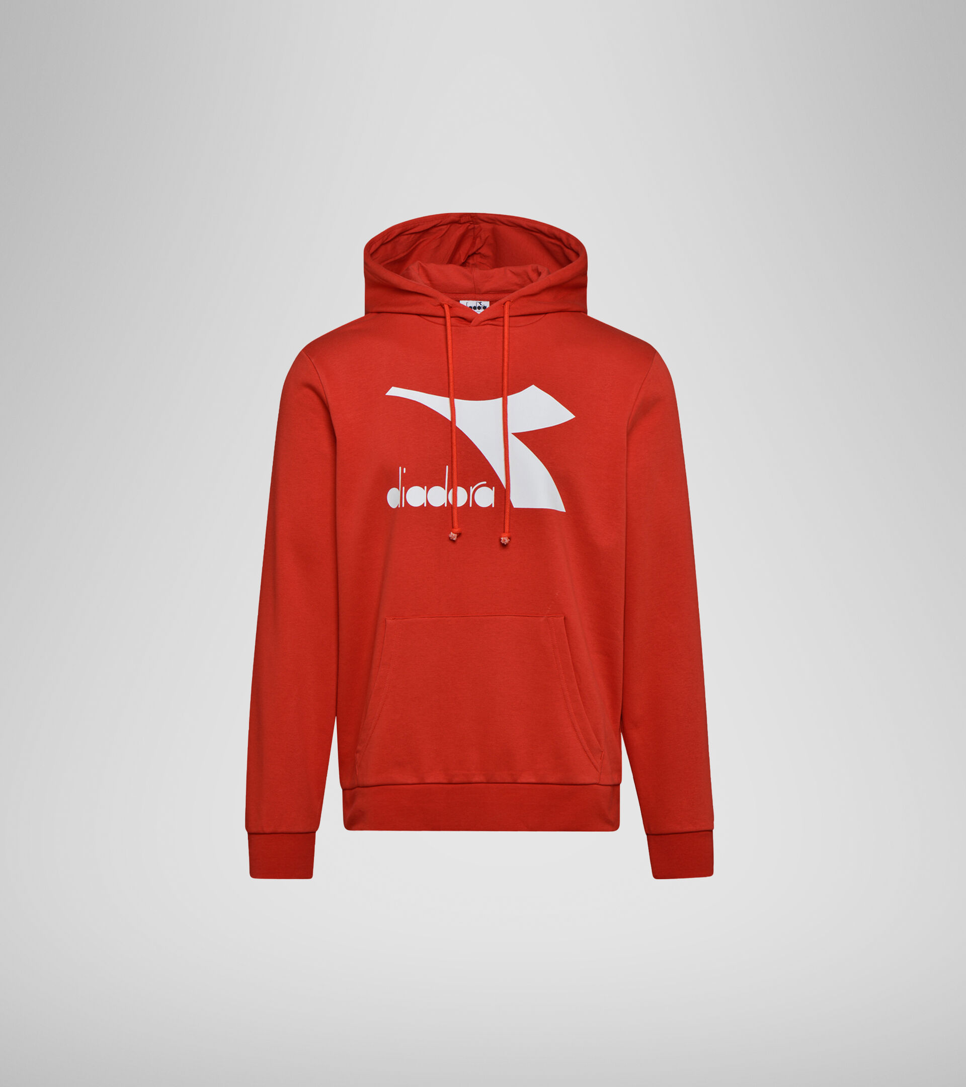 Apparel Sport UOMO HOODIE BIG LOGO ROJO LAVA FUNDIDA Diadora