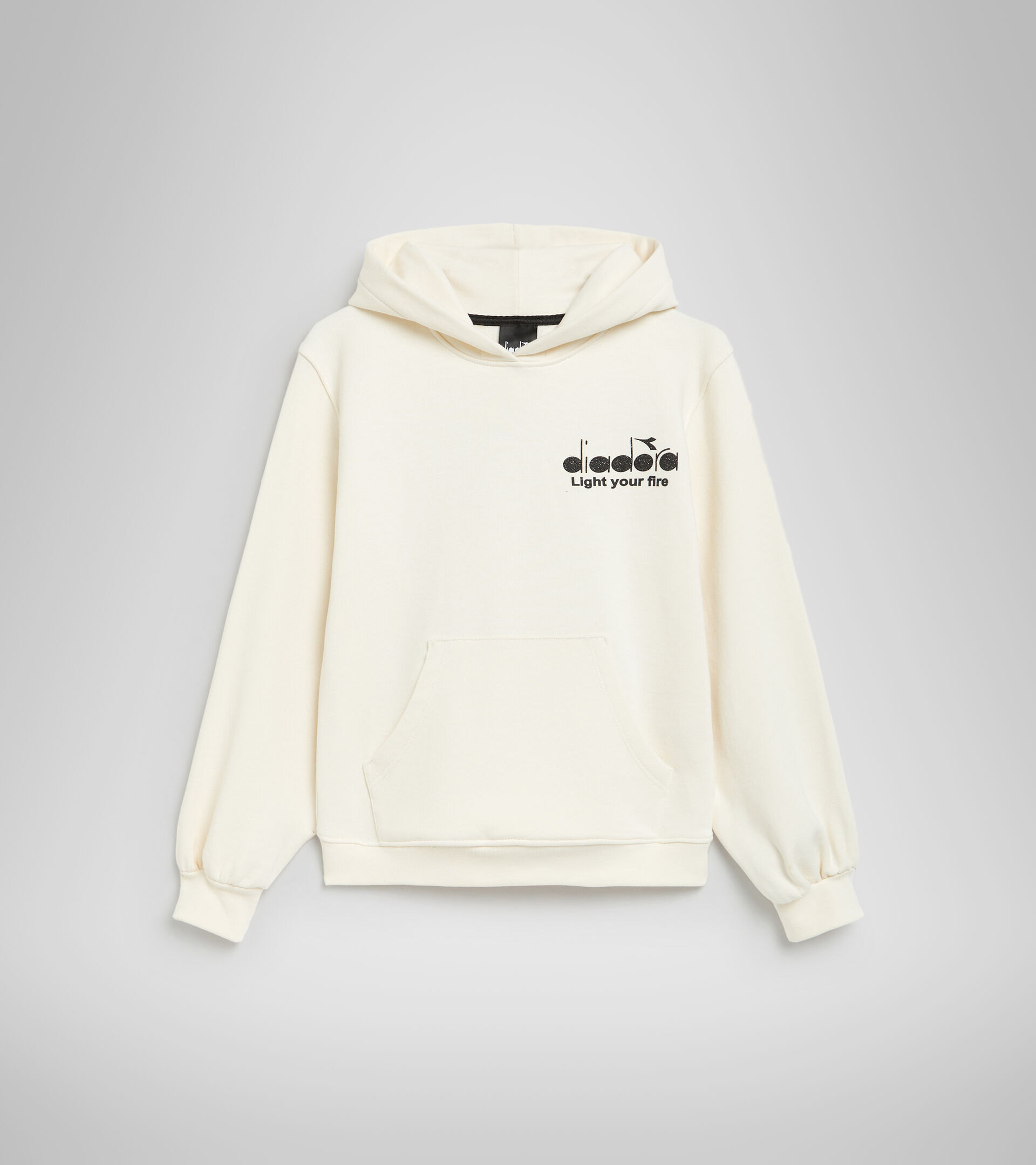 Hoodie with pocket - Girl JG.HOODIE D YELLOW CREAM - Diadora