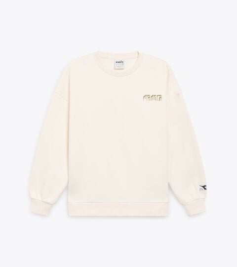 L. SWEATSHIRT ATHL. LOGO, BLANCO MURMURAR Sudadera de cuello redondo - Mujer
L. SWEATSHIRT ATHL. LOGO BLANCO MURMURAR - Diadora