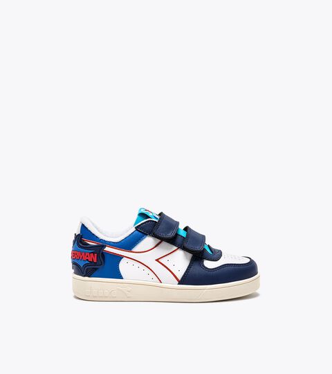 Sports sneaker - Boys - 4 to 8 years old MAGIC BASKET LOW PS SUPERMAN SALTIRE NAVY/WHITE - Diadora