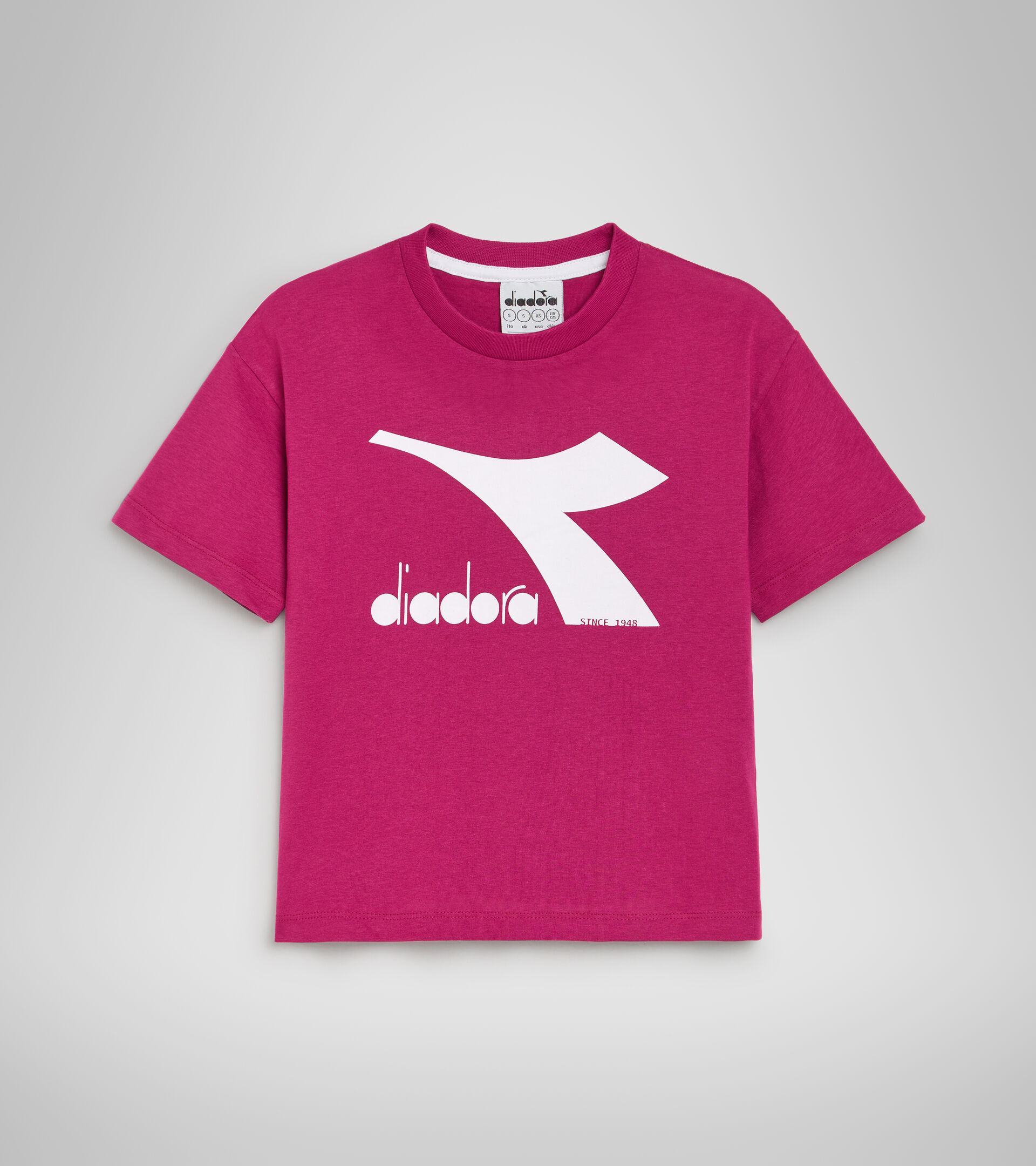 T-shirt de sport junior - Unisexe JU. T-SHIRT SS CHROMIA FUCHSIA FESTIVAL - Diadora