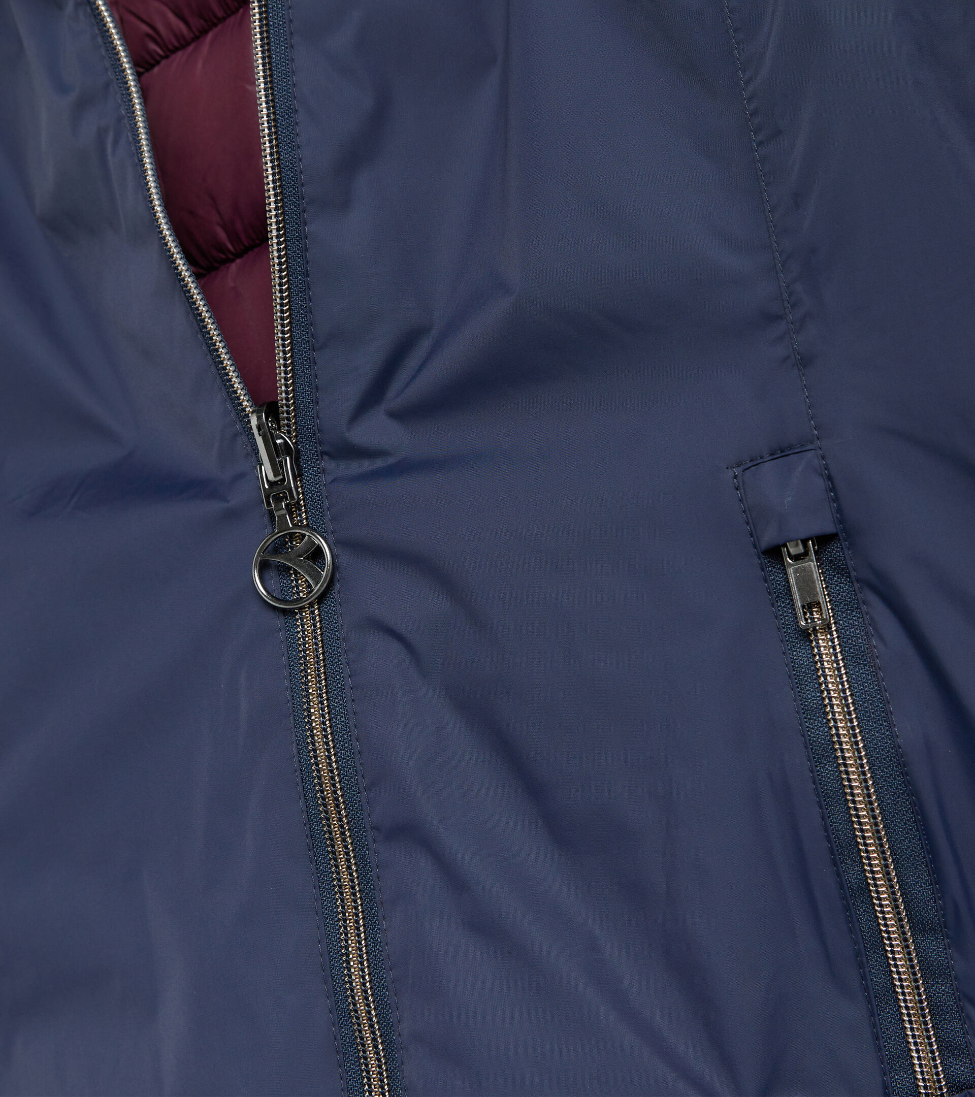 Reversible puffer jacket - Women L. HOODIE INSULATED JACKET CLASSIC NAVY/VINEYARD WIND - Diadora