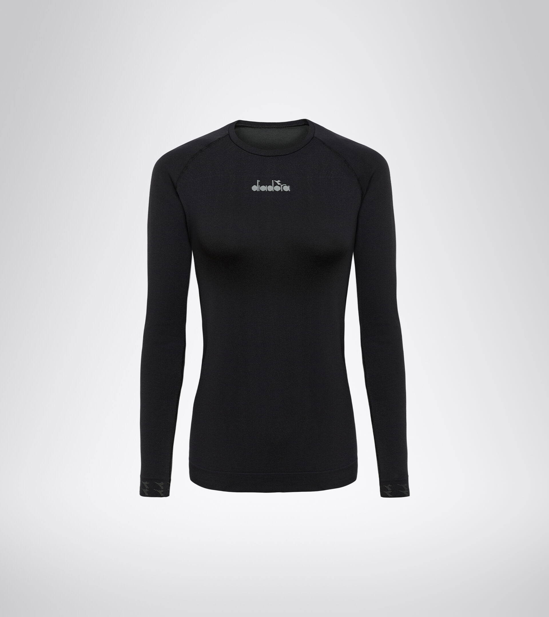 Italian-made running T-shirt - Women L. LS SKIN FRIENDLY T-SHIRT BLACK - Diadora