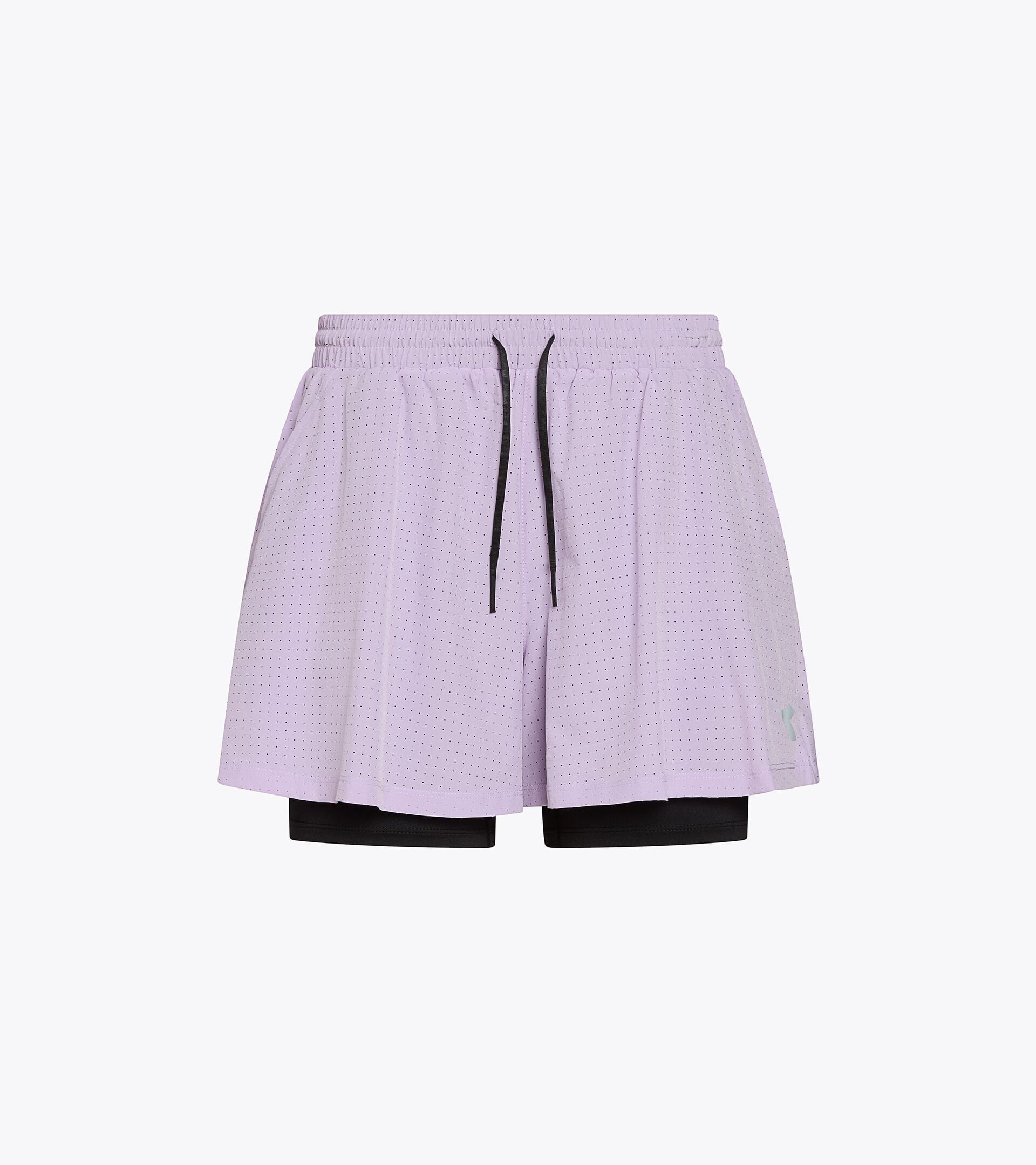 2-in-1 Running Shorts - Training - Women&rsquo;s L. SHORTS 2IN1 VIOLET ORCHID - Diadora