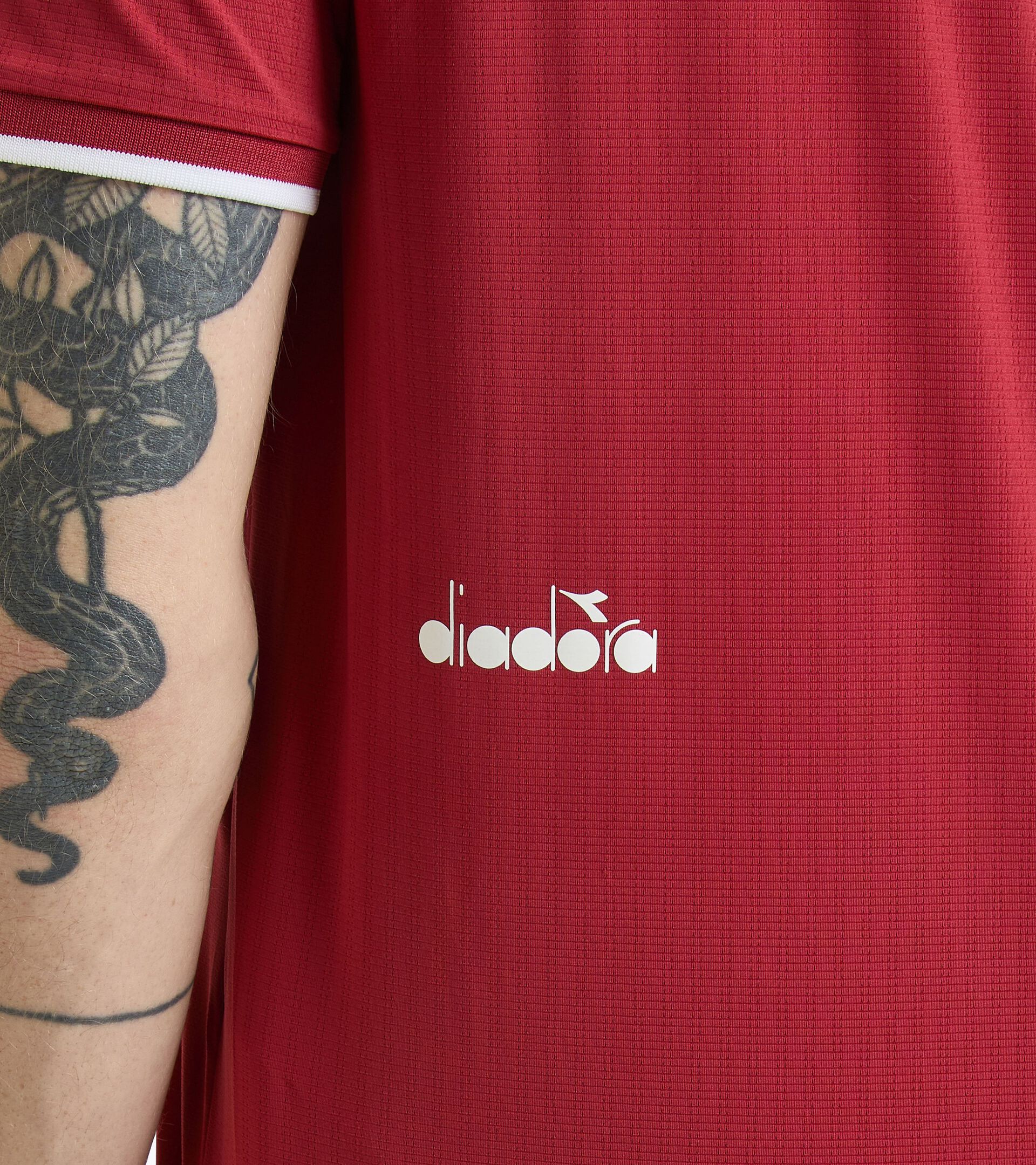 Tennis polo shorts - Men’s SS POLO ICON CHILI PEPPER - Diadora