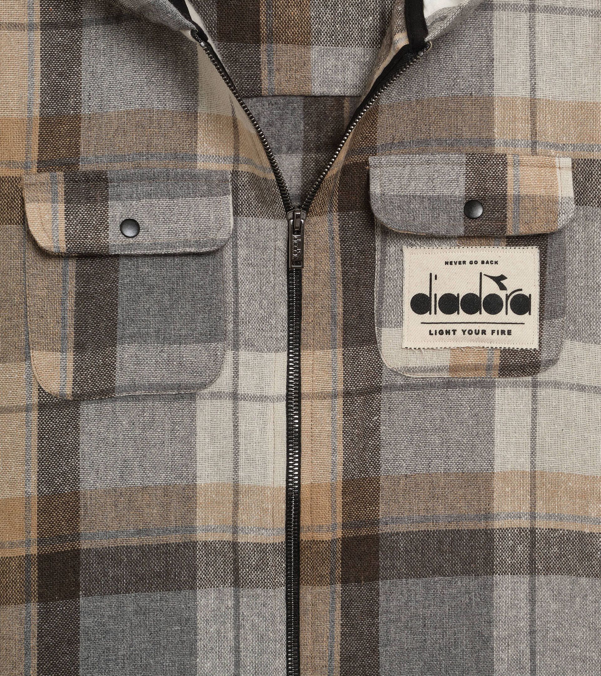 Flannel jacket - Boys  JB. JACKET FLANELLA FRIENDLY TEAM LIGHT GREY - Diadora