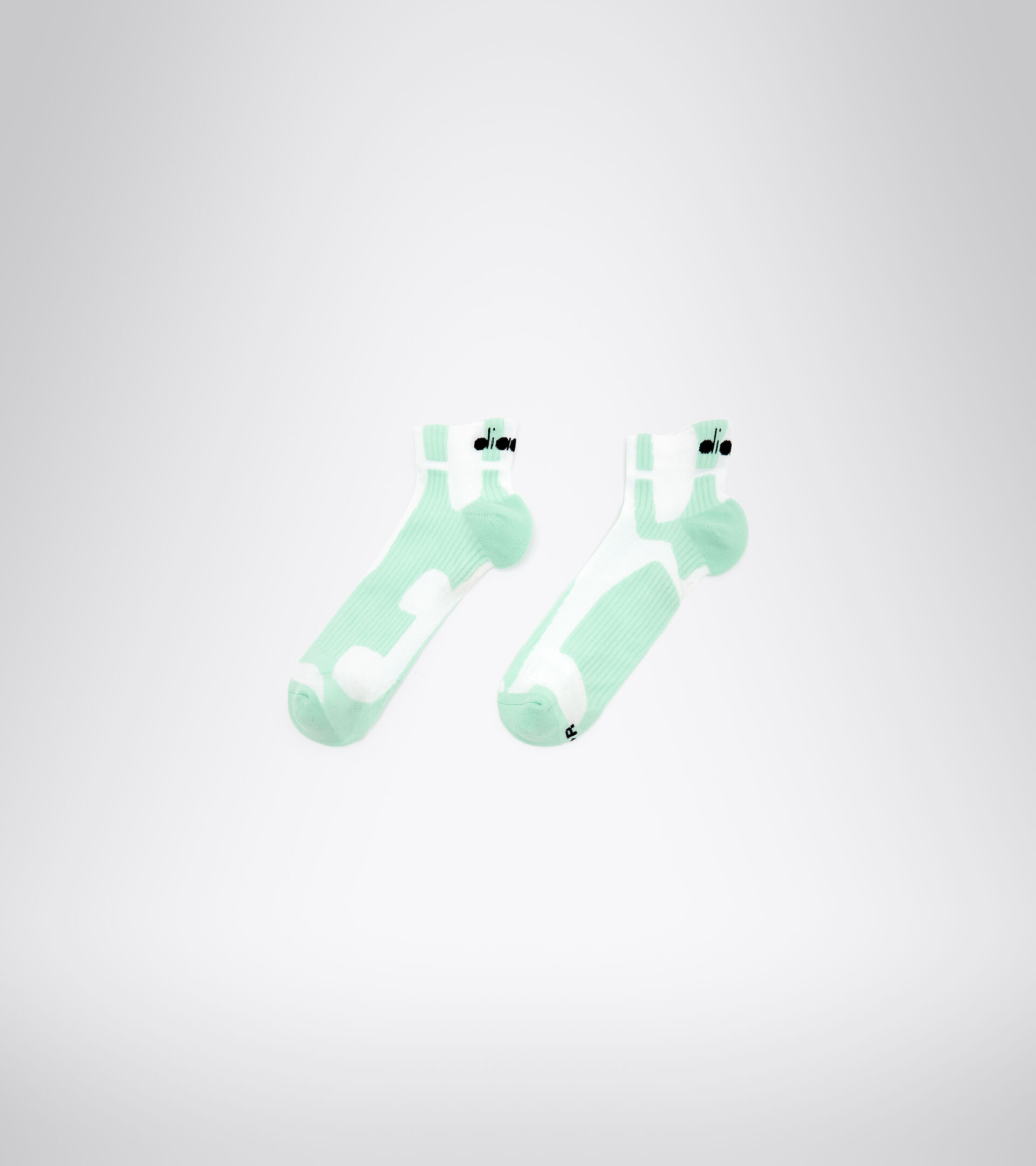 Unisex Running Socks CUSHION QUARTER SOCKS OPTICAL WHITE - Diadora