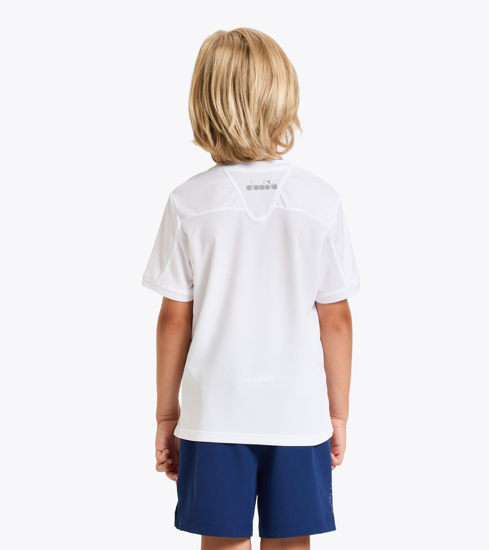 Tennis T-shirt - Junior J. T-SHIRT COURT OPTICAL WHITE - Diadora
