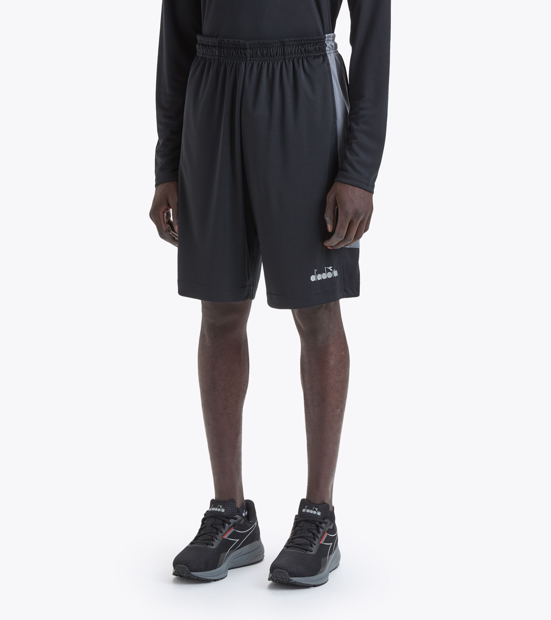 Training Bermuda shorts - Men BERMUDA BE ONE BLACK/STEEL GRAY - Diadora