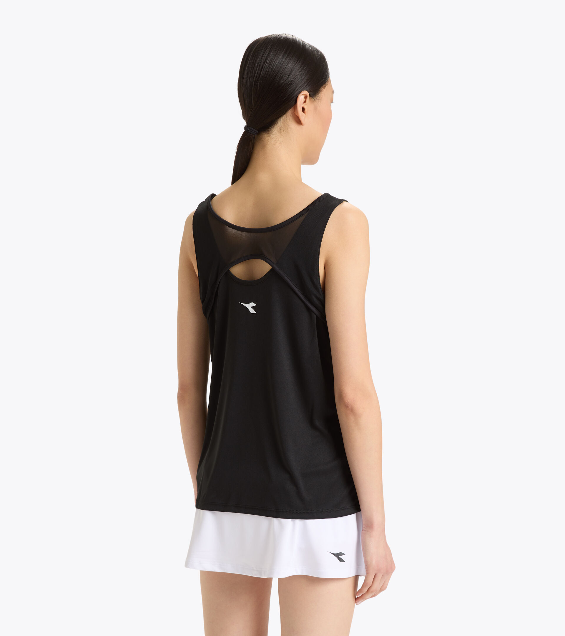 Camiseta sin mangas de tenis - Mujer L. CORE TANK NEGRO - Diadora